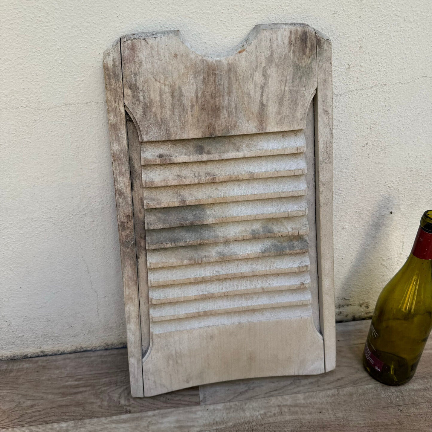 Primitive Antique French Vintage Wood Hand Washboard Wash Board 23092414 - Fleamarketfrance