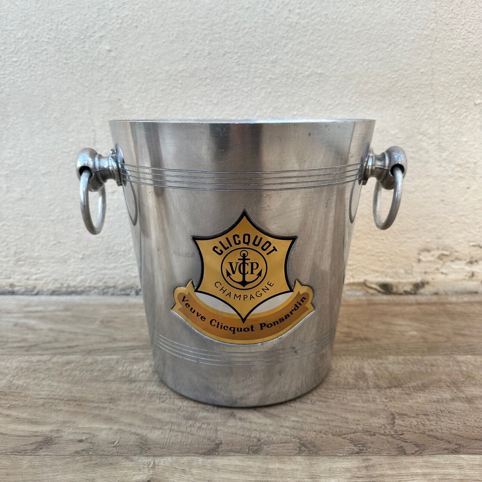 Vintage French Champagne Ice Bucket Cooler Made France VEUVE CLICQUOT 0509248 - Fleamarketfrance