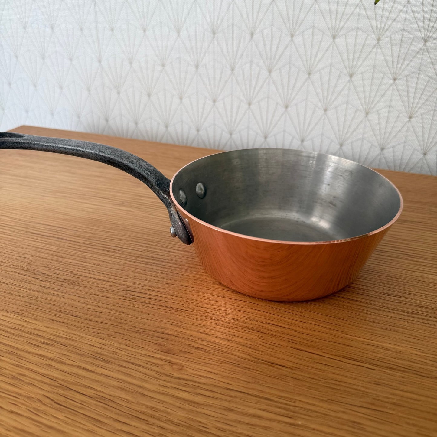 French Copper Saucepan Windsor Villedieu Cast Iron Handle Vintage 3008253 jacquotot