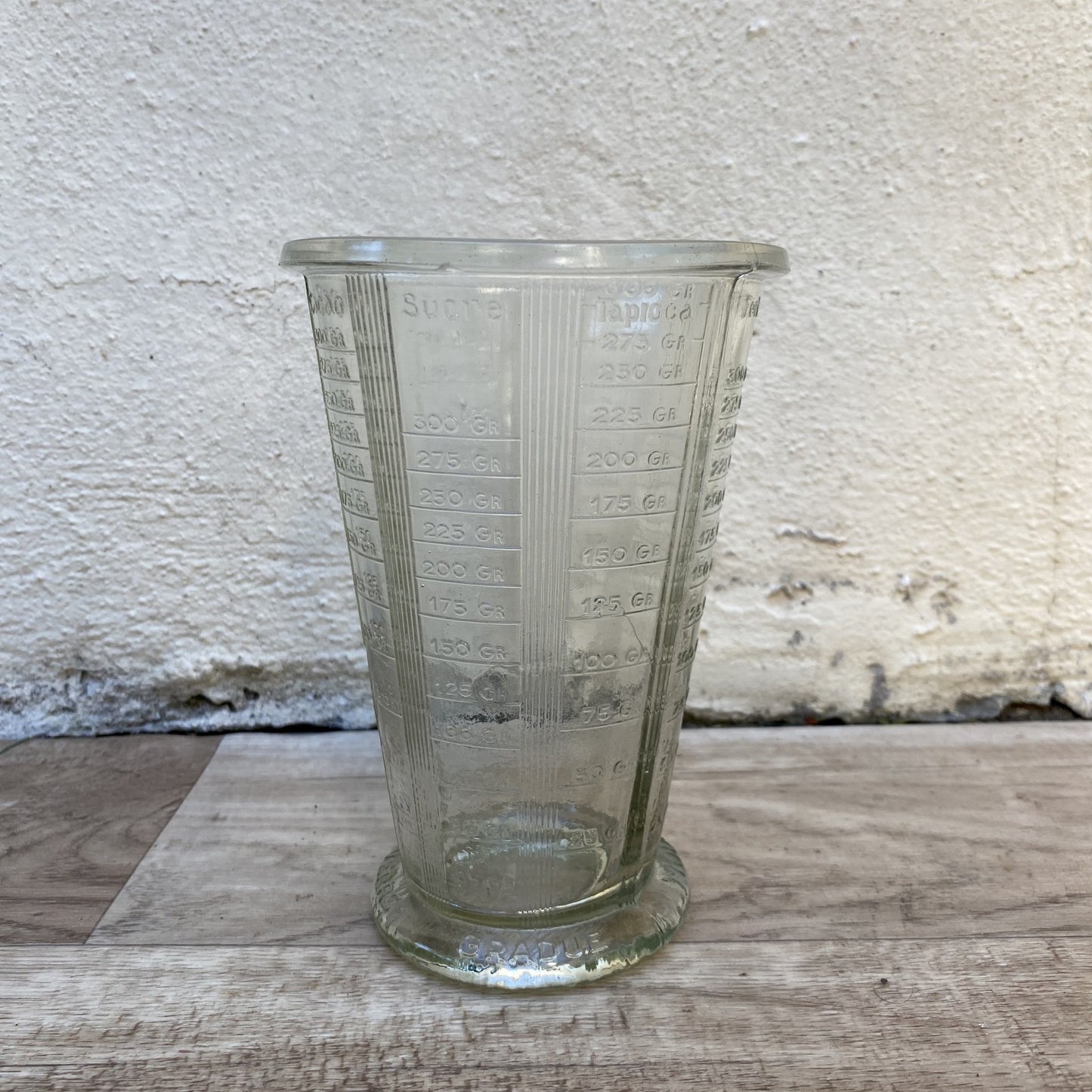 French Vintage Glass Measuring Cup Multi-Scale Kitchen Tool 0407267 PYREX