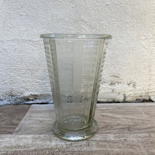 French Vintage Glass Measuring Cup Multi-Scale Kitchen Tool 0407267 PYREX