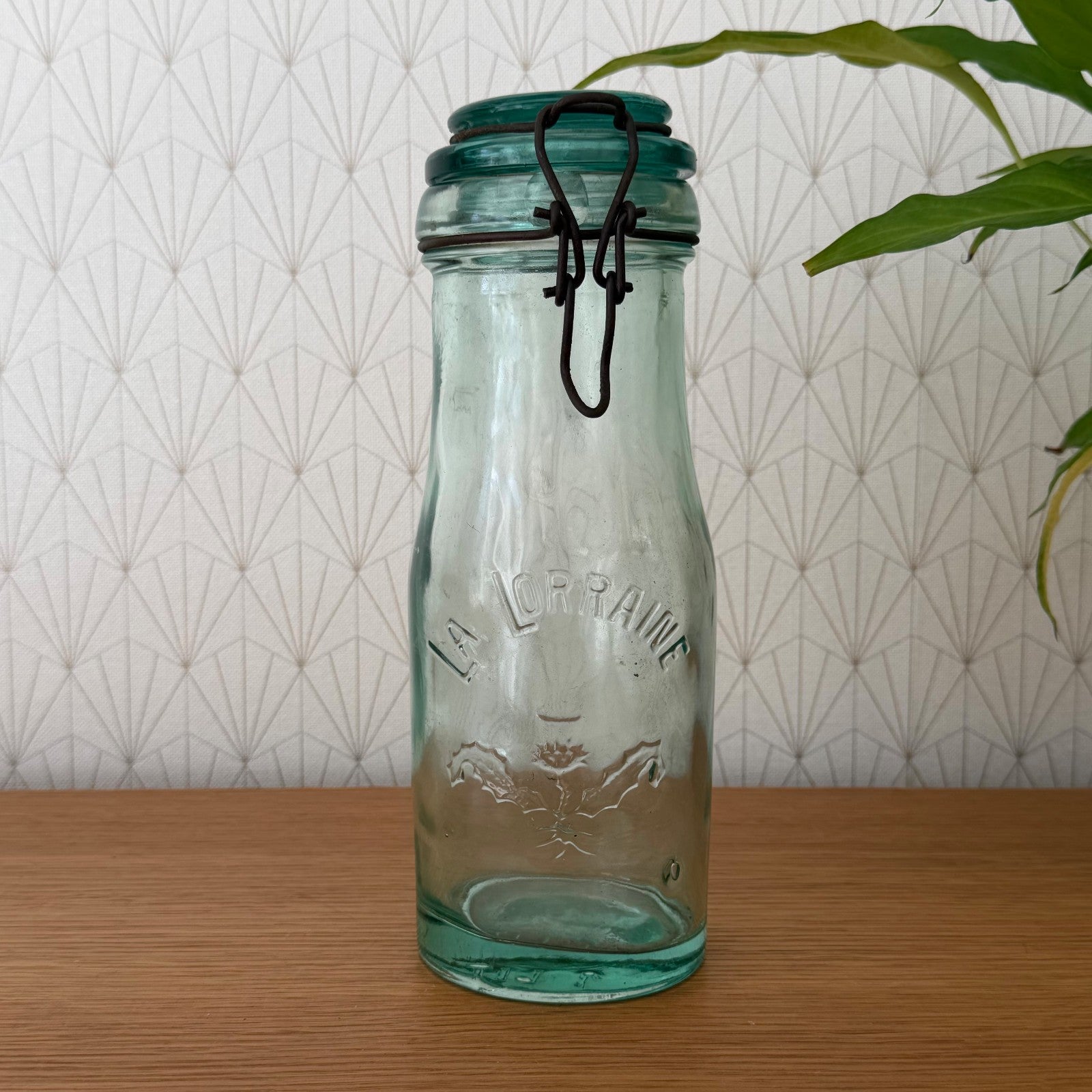 French Preserve Jar La Lorraine Vintage Glass Wire Bail Closure 1305265 Fleamarketfrance
