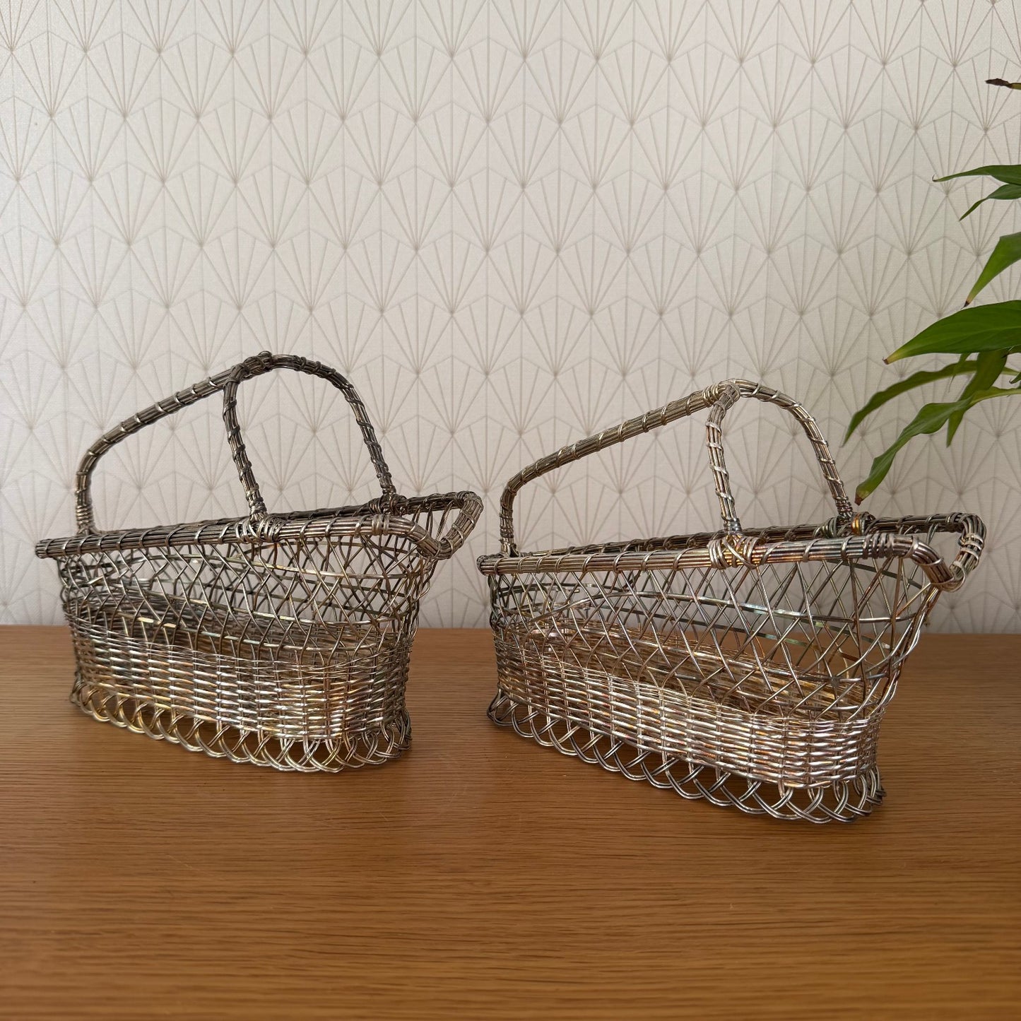 vintage french wine metal basket bottle holder serving rustic 2110252