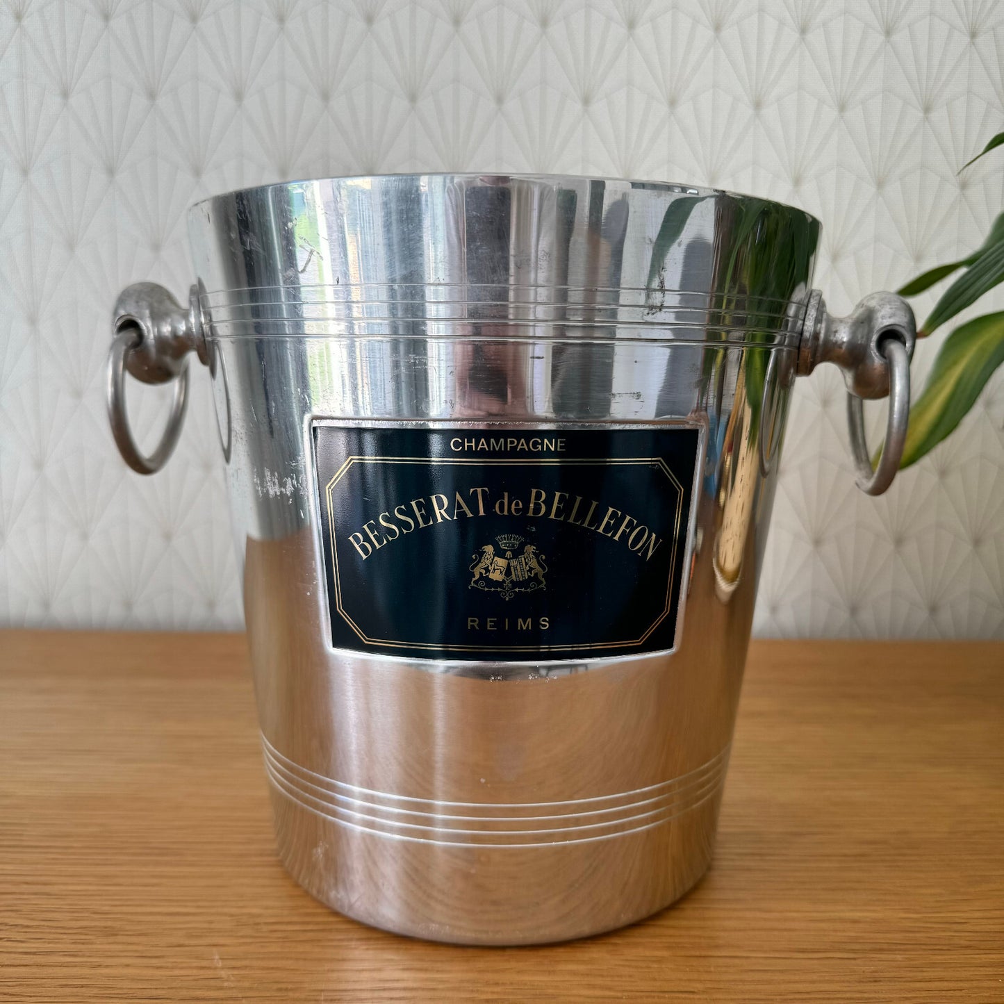 French Champagne Ice Bucket Besserat de Bellefon Reims Vintage 13042410 Besserat de Bellefon