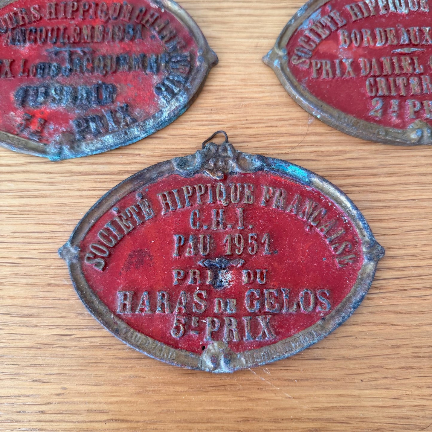 French Vintage Horse Show Prize Medals Agricultural Awards 1950s 0802261 Fleamarketfrance