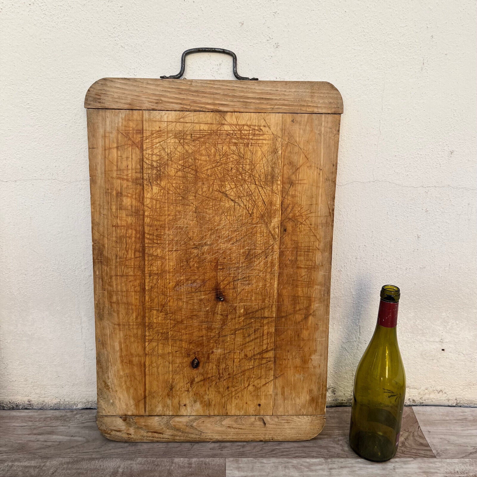 VINTAGE FRENCH BREAD OR CHOPPING CUTTING BOARD WOOD 24112429 - Fleamarketfrance