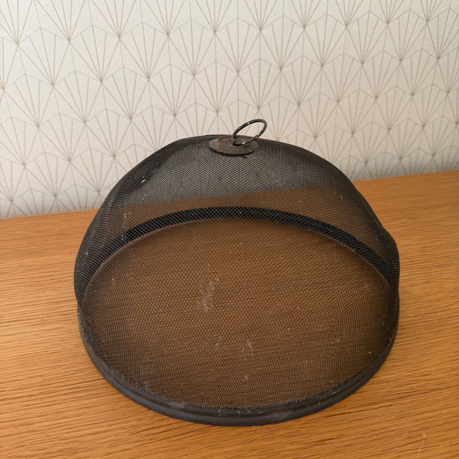 French Wire Mesh Food Cloche Dome Cover Vintage Kitchen Bell 1302266 Unbranded
