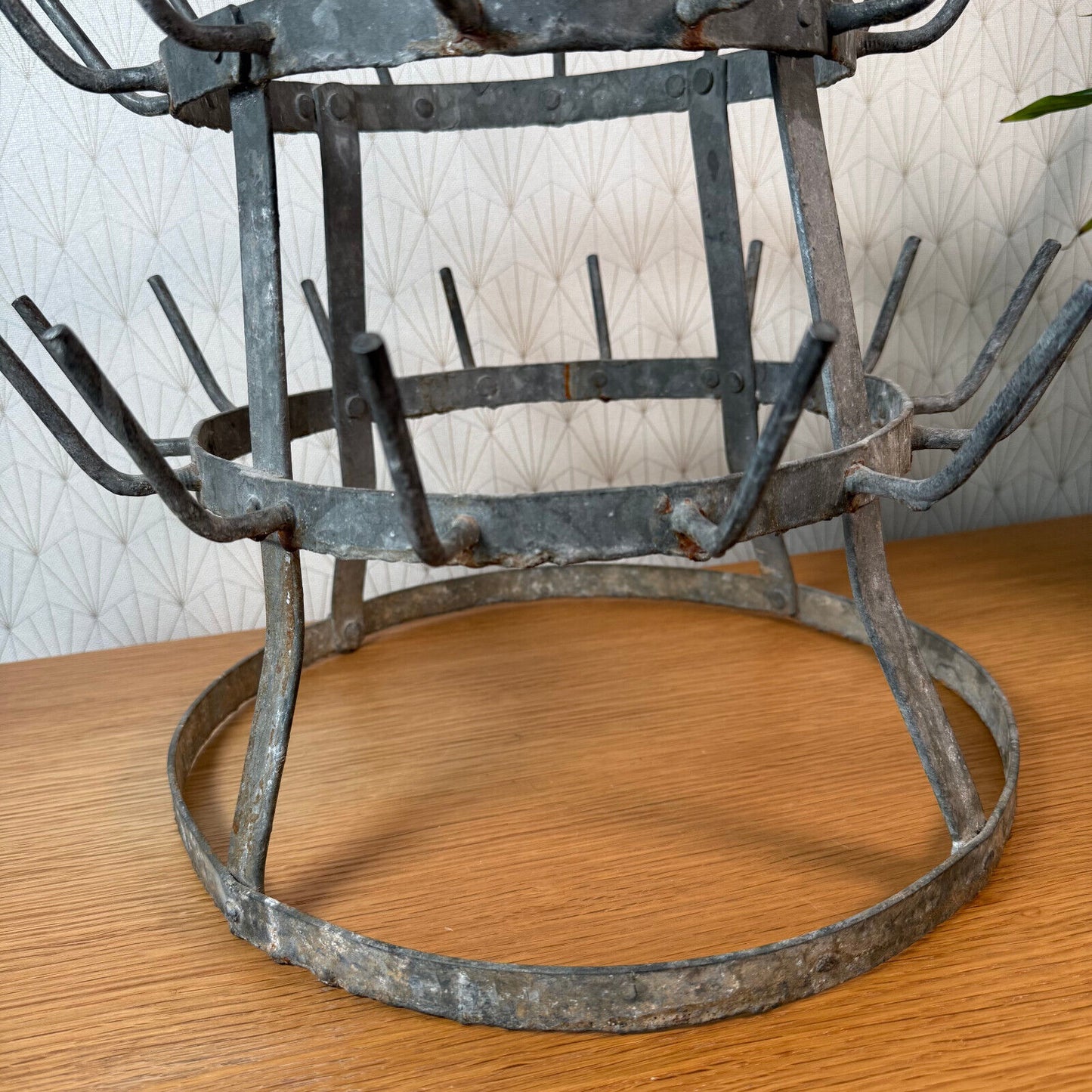 Vintage French Wine Champagne Bottle Drying Wine Rack hanger 2112243 - Fleamarketfrance