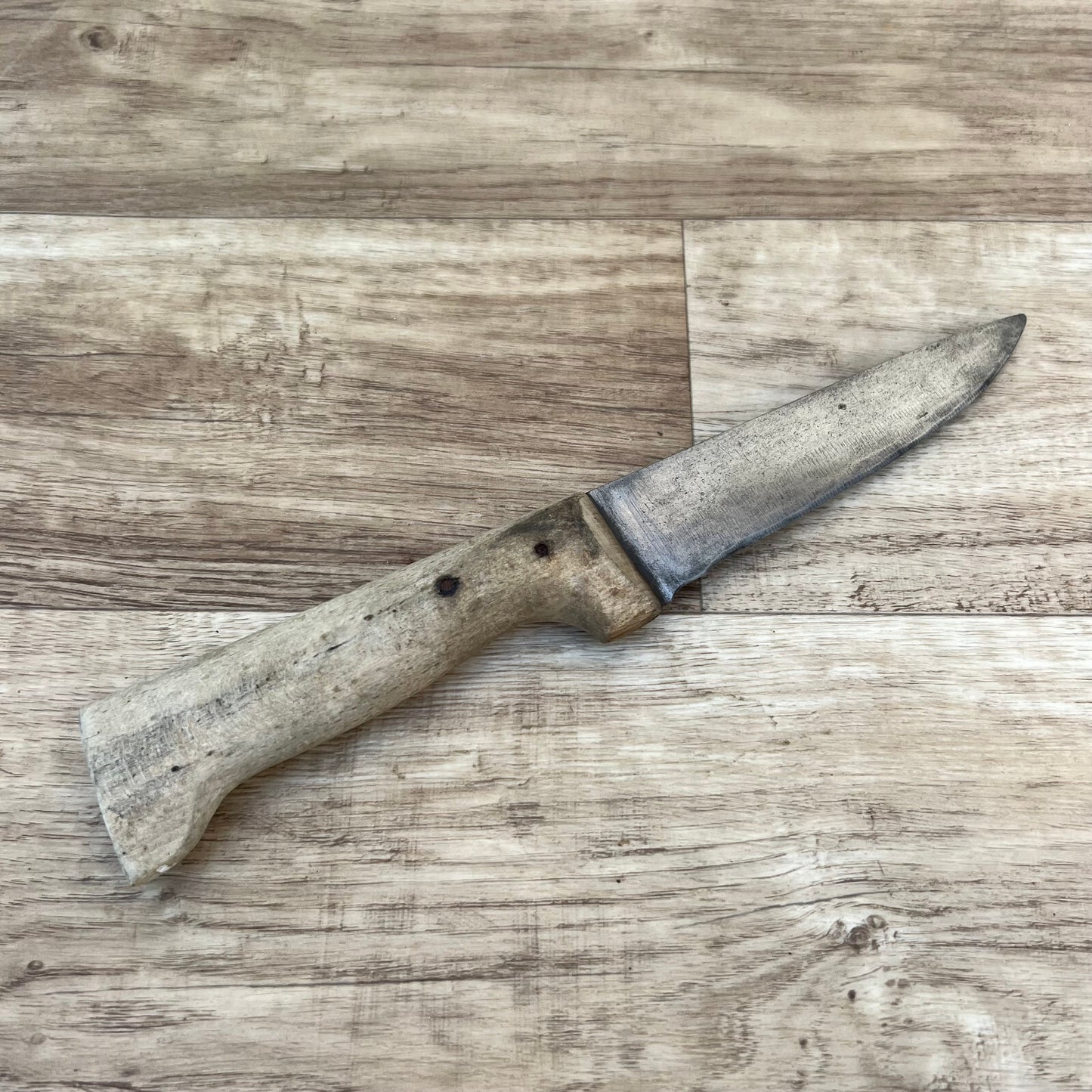 French Butcher Knife Vintage GEANT Carbon Steel Wood Handle 10.5" 24112421 GEANT
