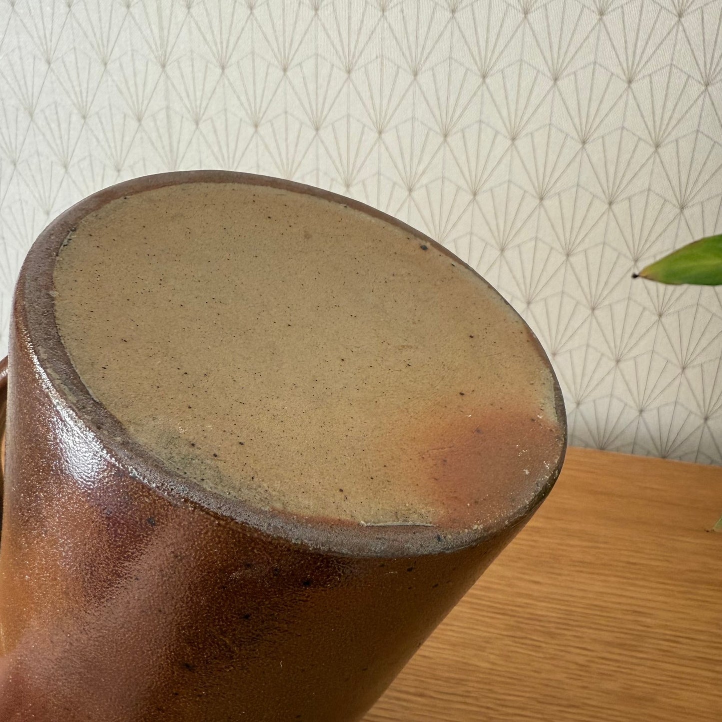 French Stoneware Pitcher Brown Ceramic Water Jug Vintage 9.75" 2608254 Fleamarketfrance : French vintage and antique decor