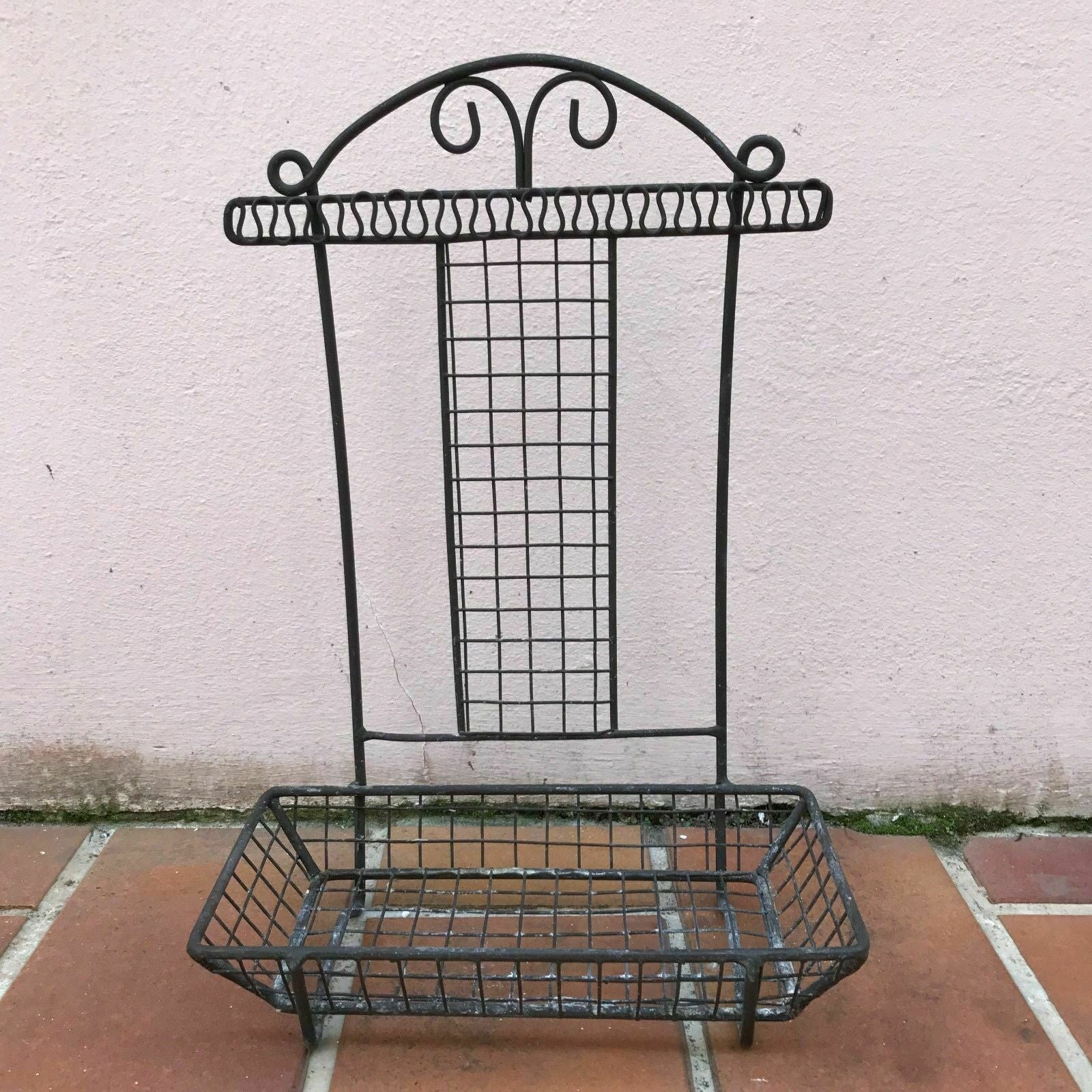 French Wire Basket Vintage Metal Kitchen Organizer Soap Dish Sponge Holder Unbranded