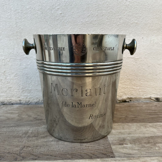 Vintage French Champagne Bucket Cooler Christofle Morlant silverplate 1903234 - Fleamarketfrance