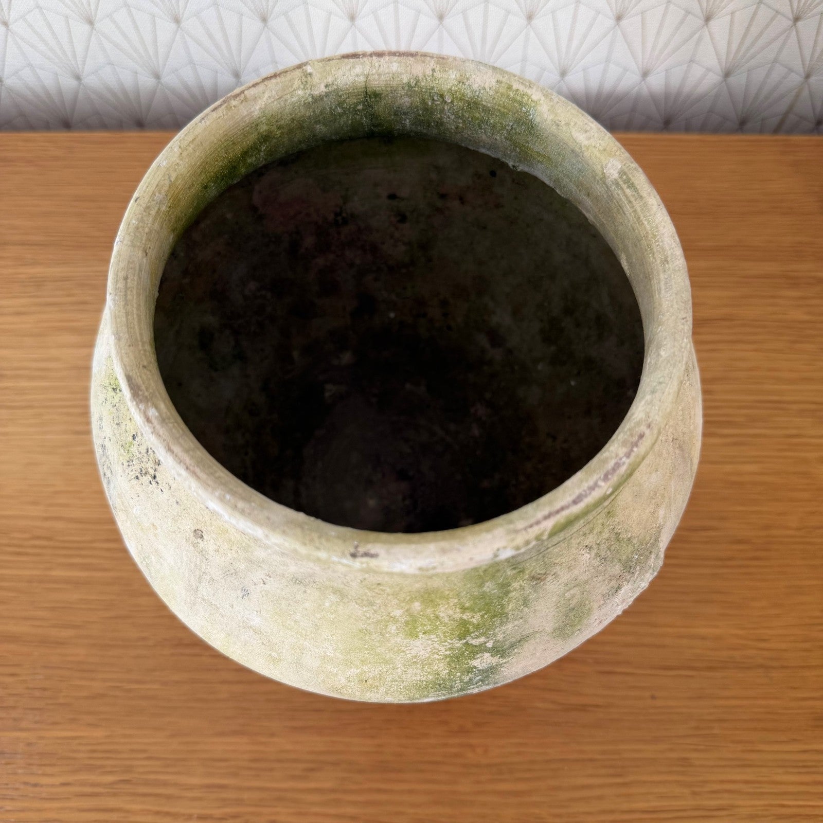Antique Spanish European Stoneware Pot 19th Century 0107265 Unbranded