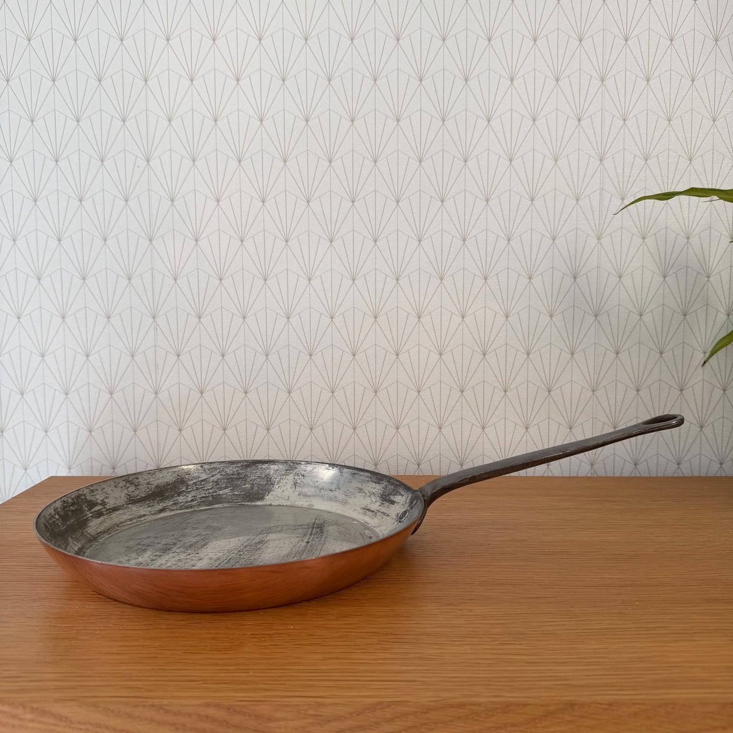 Professional French Copper Pan Villedieu Tin Lined 30cm Vintage 0505263 Unbranded