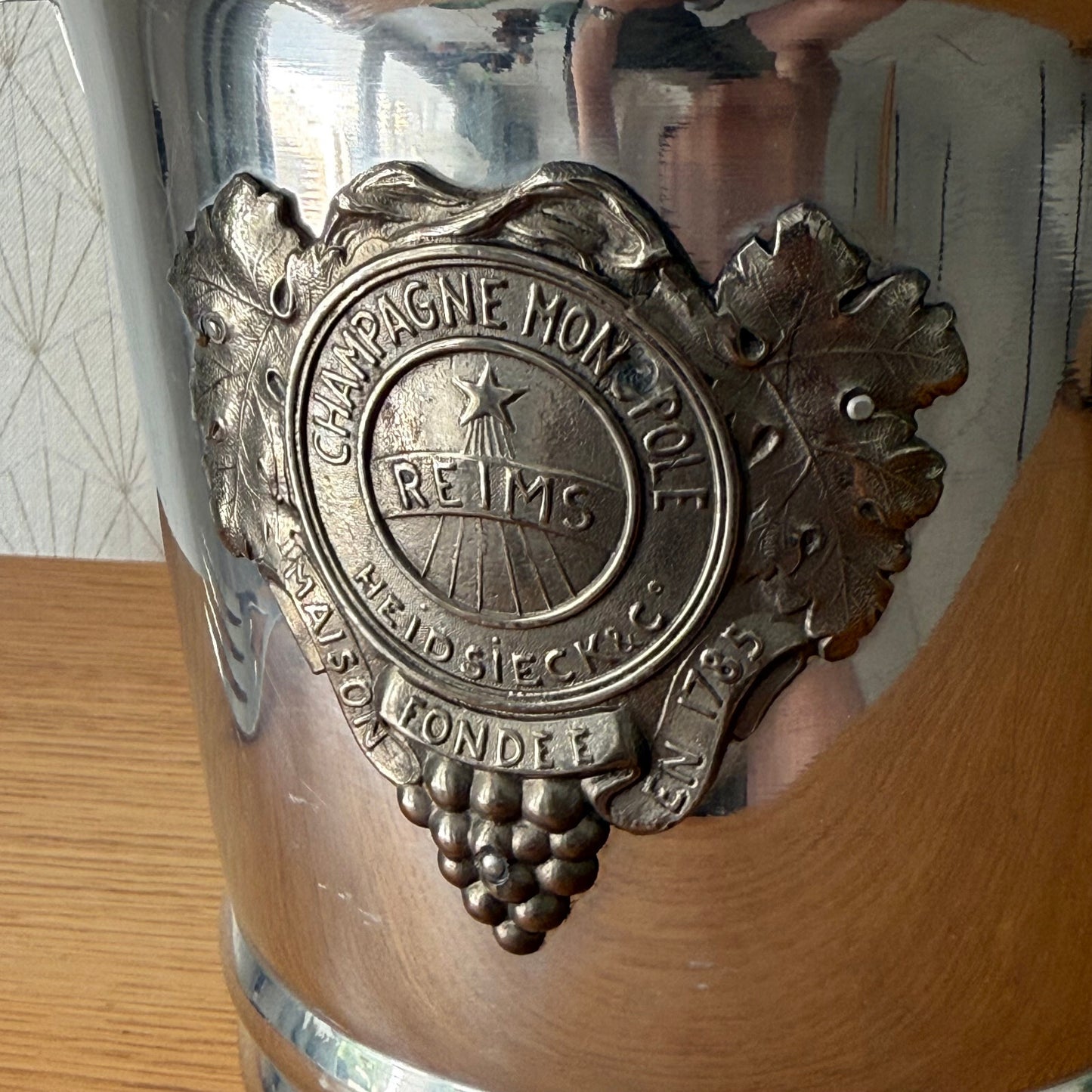 Vintage French Champagne Ice Bucket Cooler Made in France HEIDSIECK 2006252