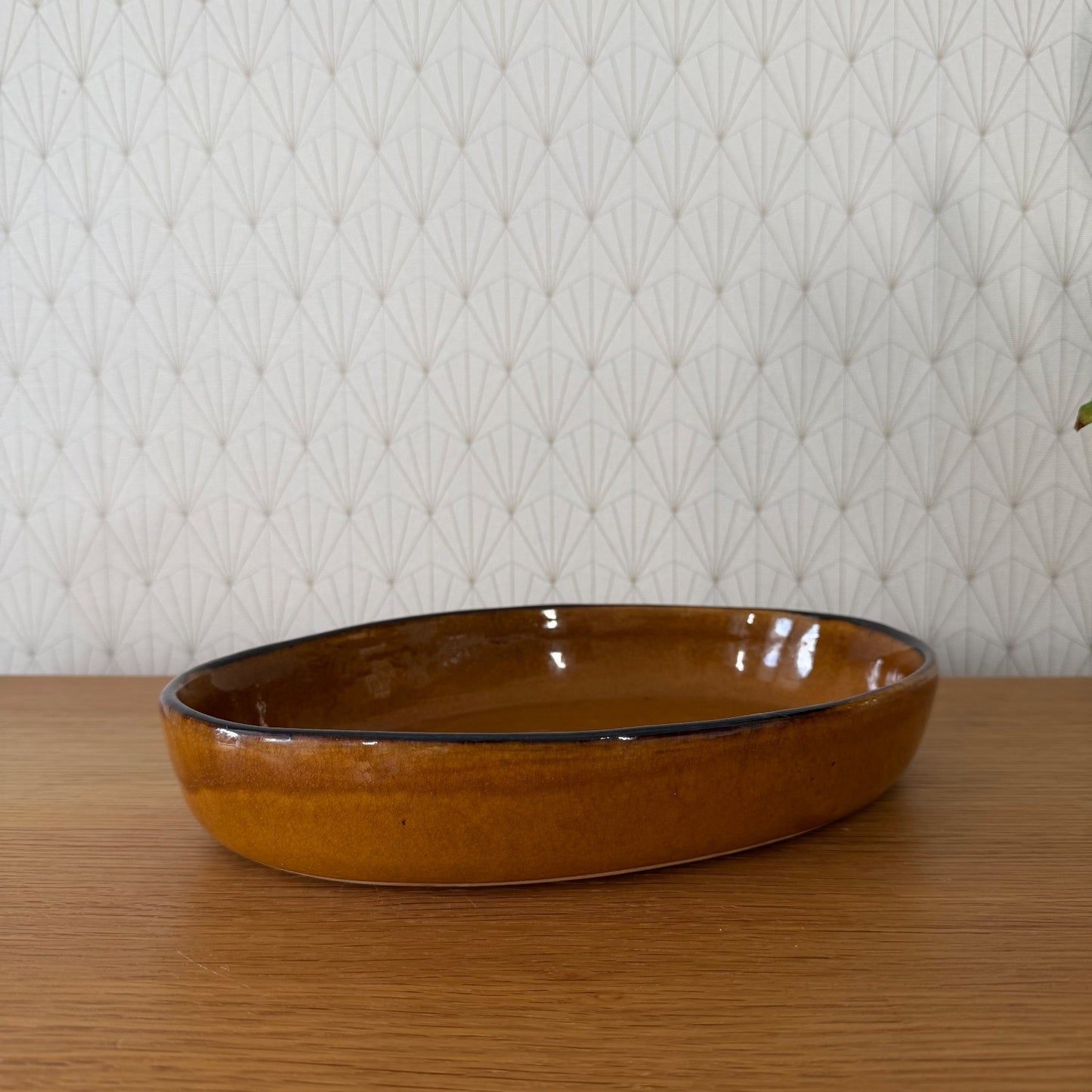 Vintage France Handmade French Bakeware 12.5” terrine plate gratin oval 2502265 Fleamarketfrance