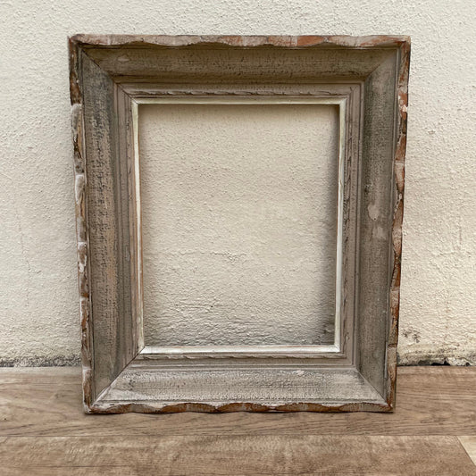 French Weathered Wood Picture Frame Antique 1930-1950 Distressed 1903256 Fleamarketfrance