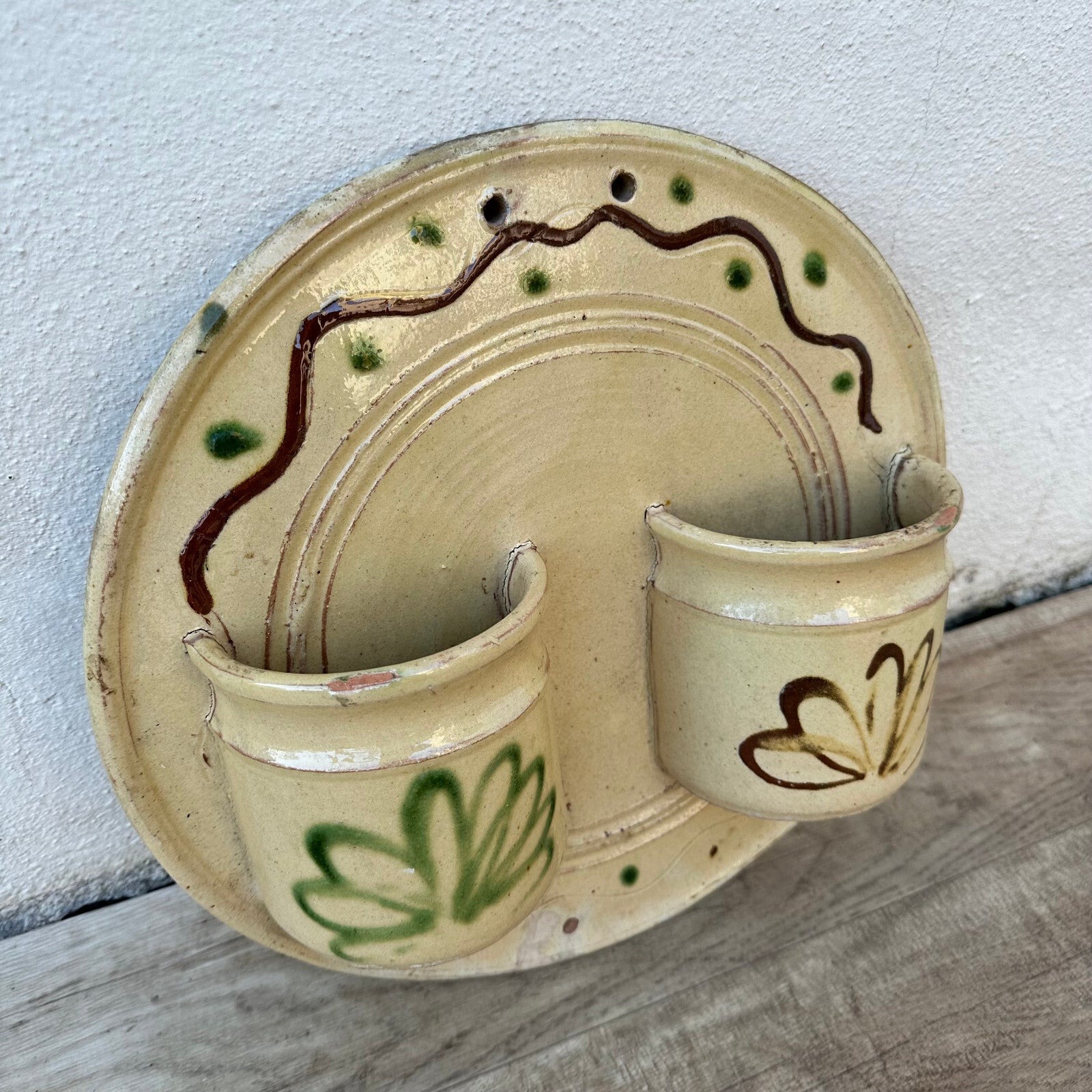 French Pottery Flatware Drainer Vintage Provencal Drying Rack 0404232 Unbranded