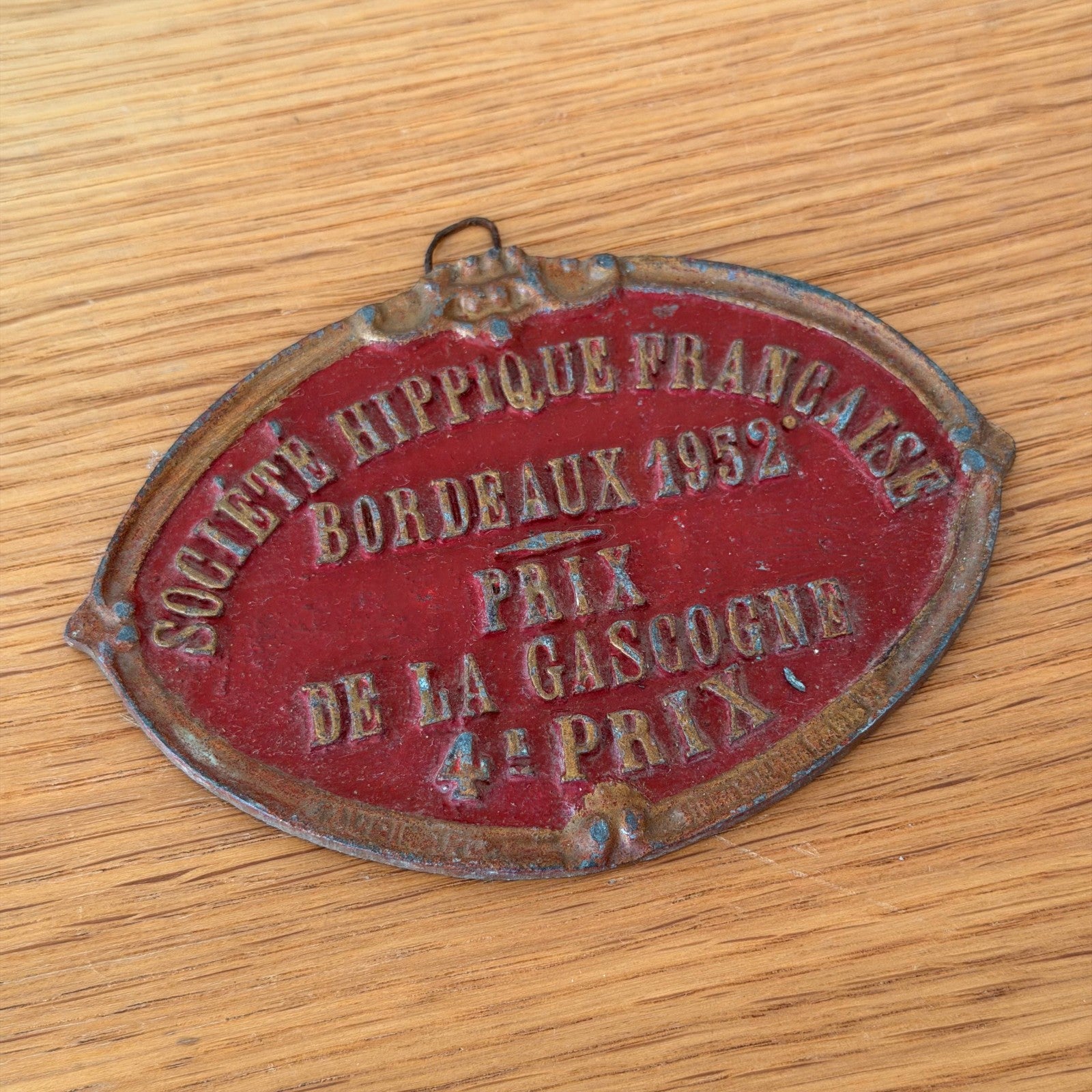 French Vintage Horse Prize Medal Bordeaux 1952 Agricultural Show 13012610 Fleamarketfrance : French vintage and antique decor