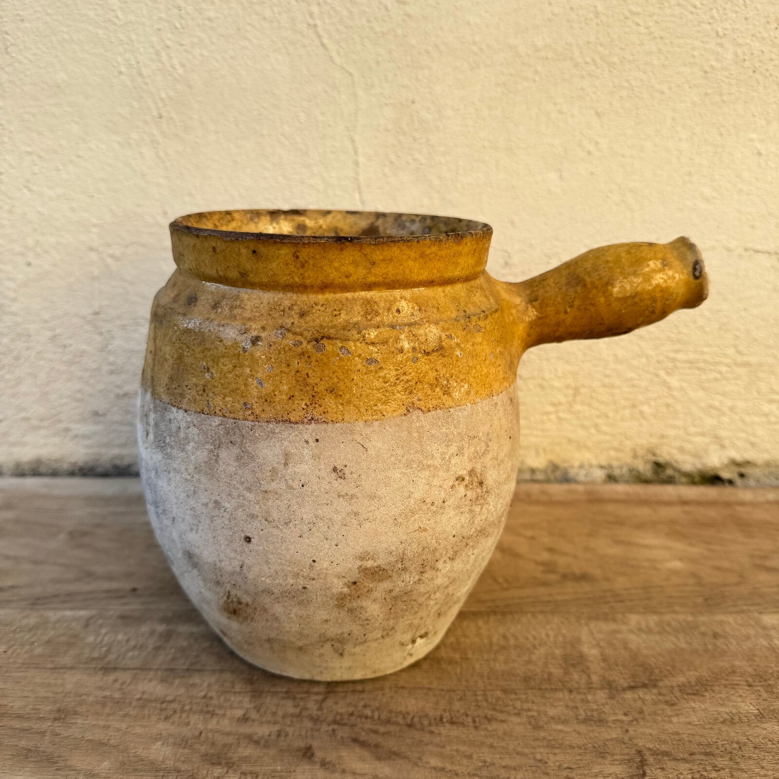 French vintage stoneware potery cooking pot France 1302252 Unmarked