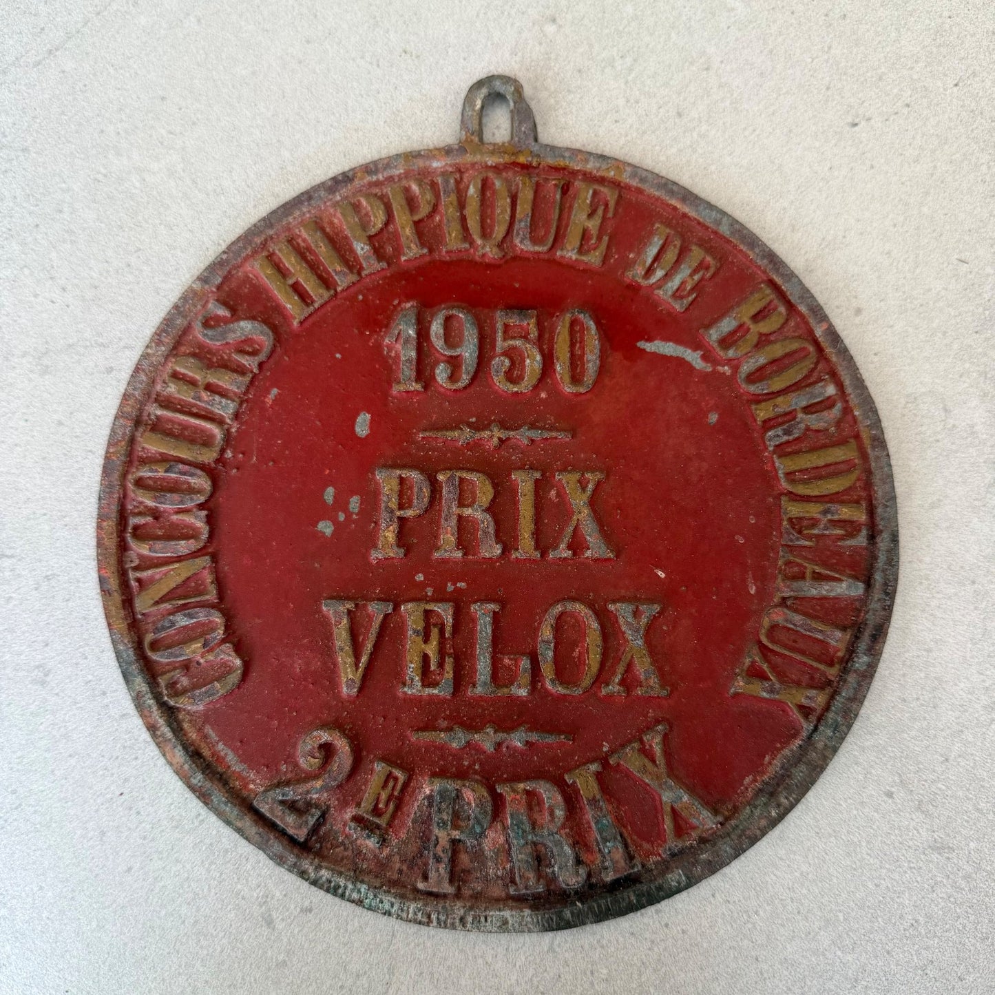 French Vintage Agricultural Medal Bordeaux Prize Velox 1950 08022619 Fleamarketfrance
