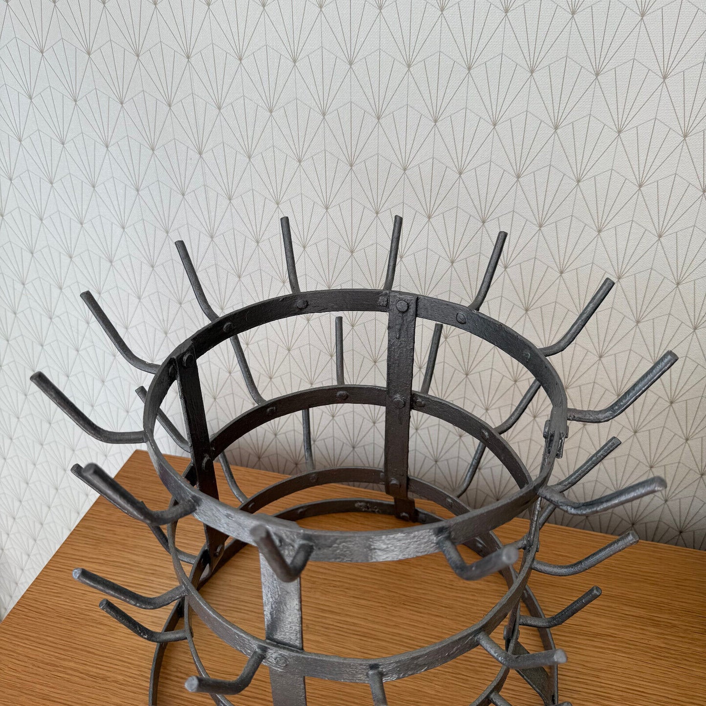 Vintage French Wine Champagne Bottle Drying Wine Rack hanger 0301256 - Fleamarketfrance