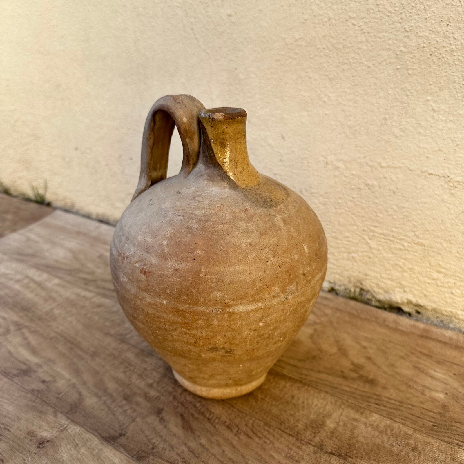 Vintage French Pottery Jug Stoneware Water Pitcher Southwest France 0302237 Unmarked