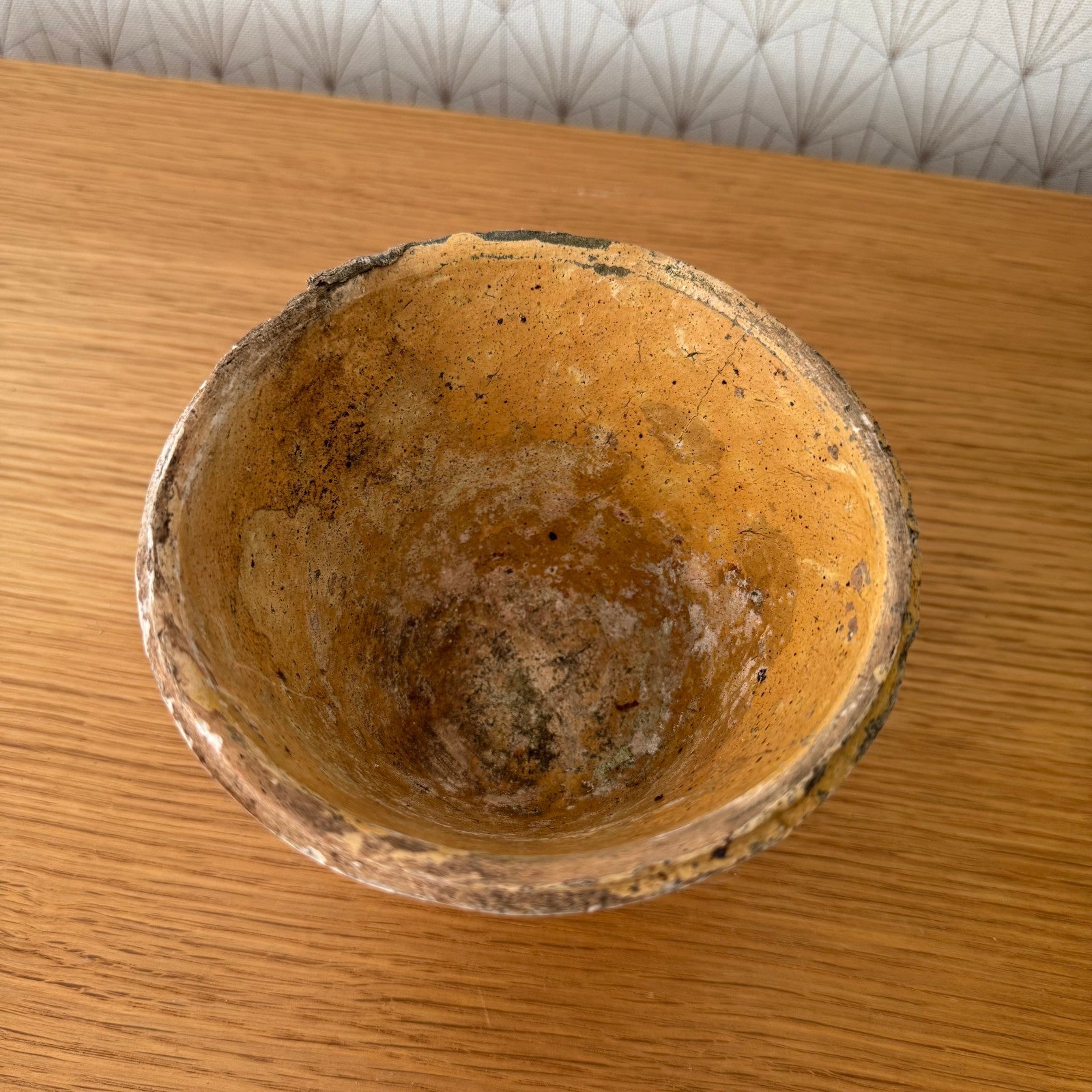 Antique French Resin Pot Tree Sap Collection Vessel Folk Art 0211254 Unbranded