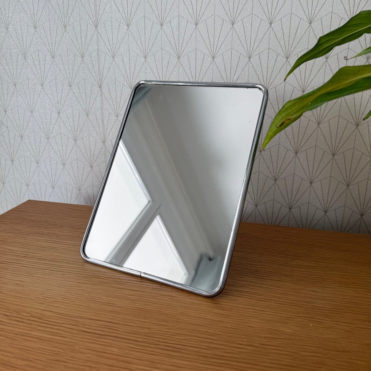 Vintage French Chrome Vanity Mirror Standing Bathroom Mirror 0307255 Fleamarketfrance
