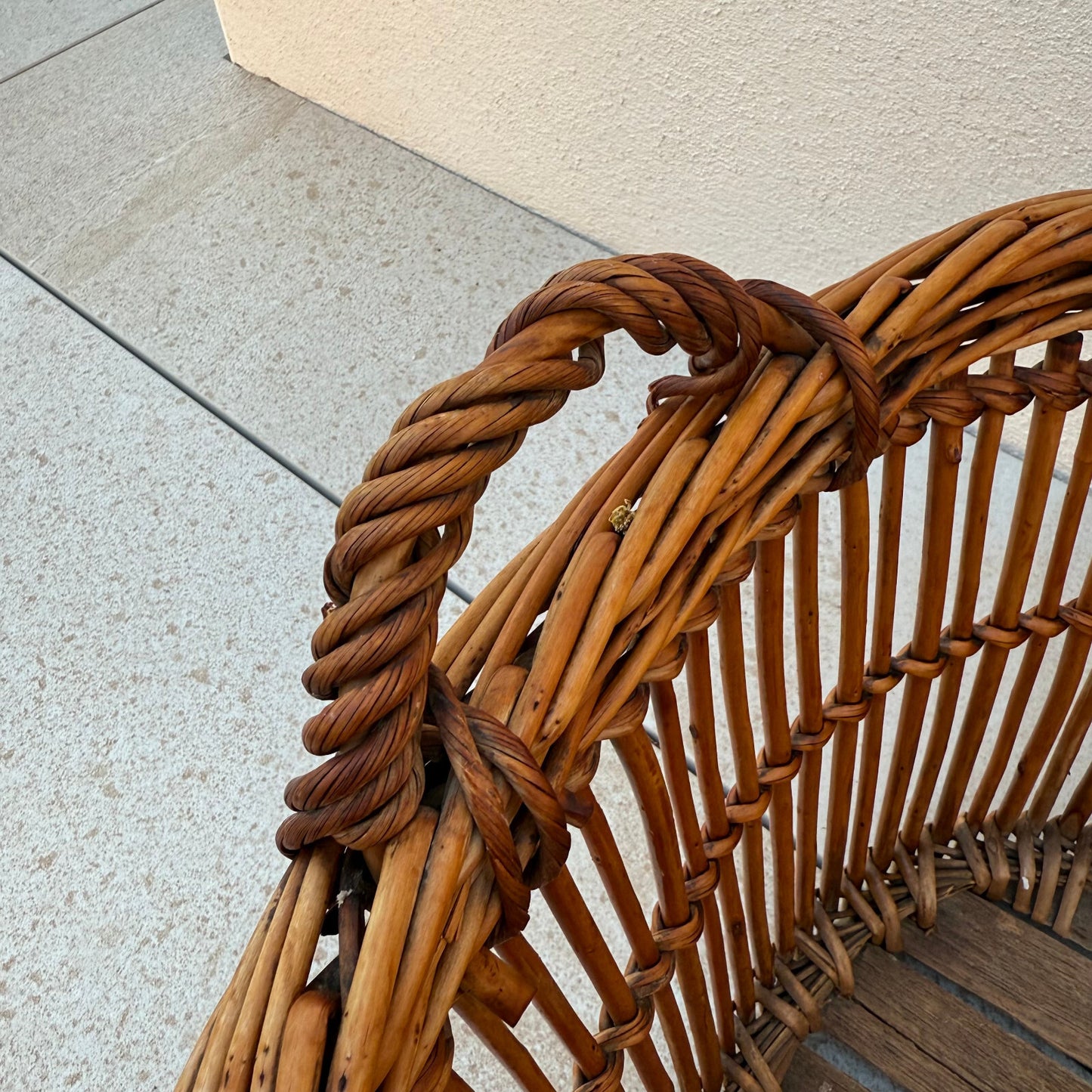 Basket Wicker Rattan Laundry Fruits House vintage french cute 1604258 Fleamarketfrance