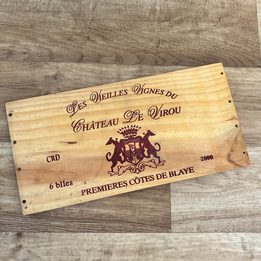 French Wine Crate Panel Chateau Le Virou Vintage Wall Decor 10022441 Château Le Virou