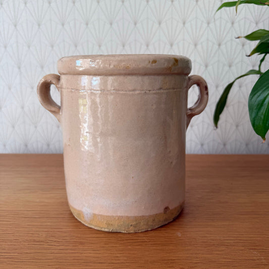 Antique French Italian 19th Century Sardine Jar Pot 7" High 1101259 - Fleamarketfrance