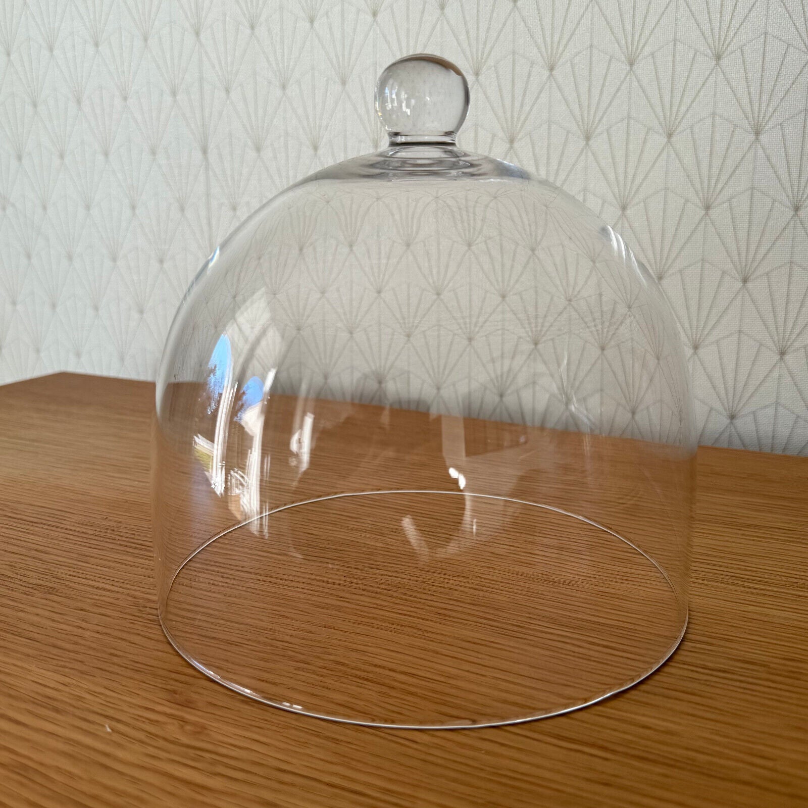 Vintage French Fromage Cheese Glass Bell Garden Cloche Dome Bell 24012510 - Fleamarketfrance