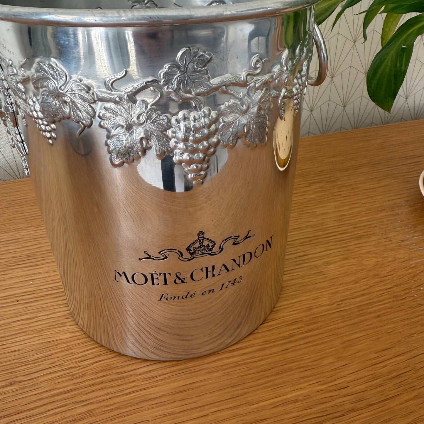 Vintage Moet Chandon Ice Bucket Silver Plated French Champagne Cooler 1308253* Fleamarketfrance