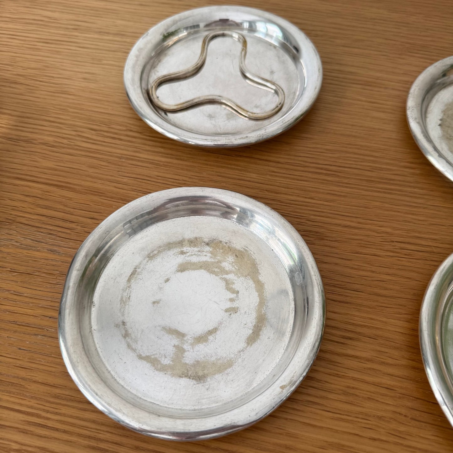 4 CHRISTOFLE Vintage Christofle Silverplate Wine/Bottle Coasters 02112516