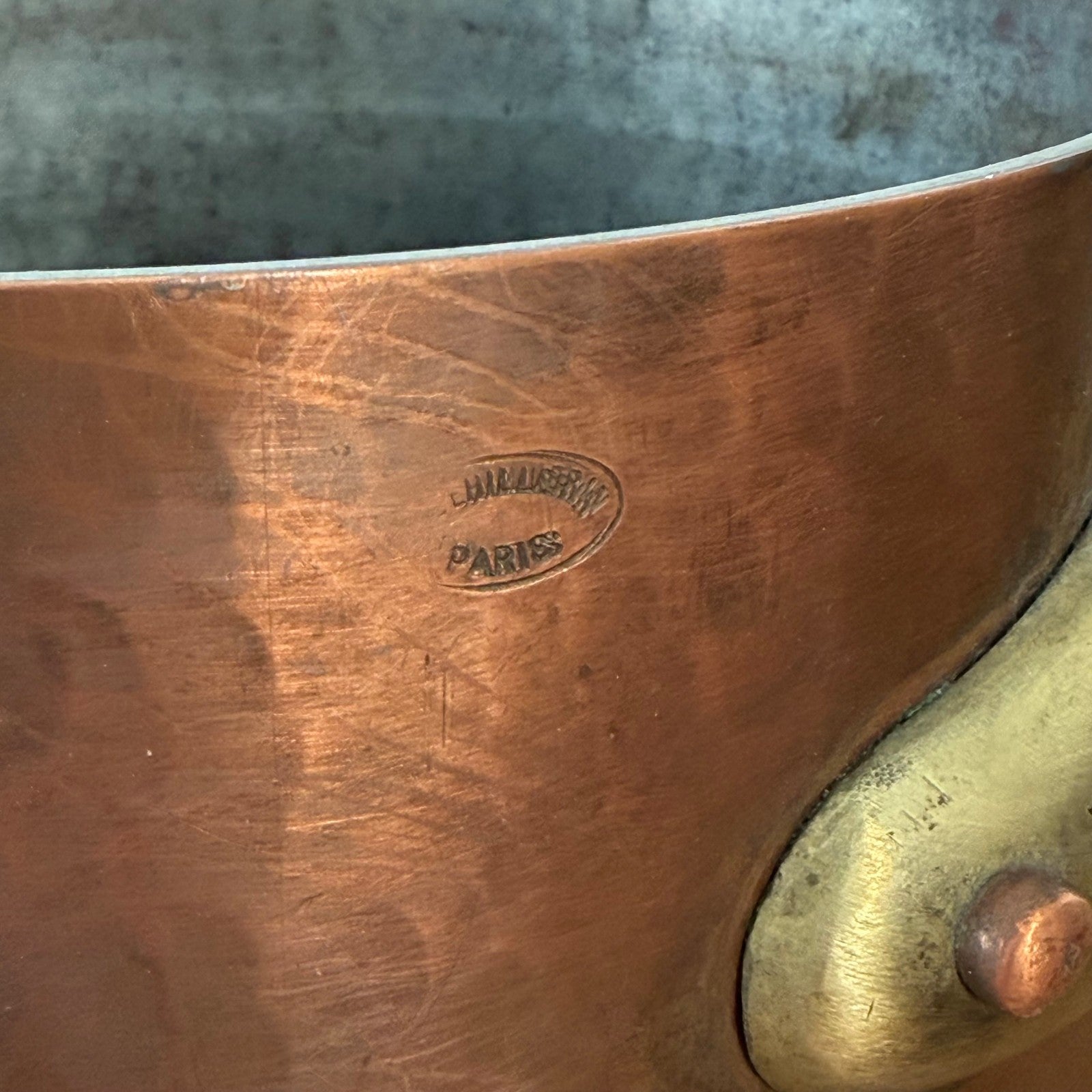 Vintage French Copper Pan Set Dehillerin Paris Tin Lined 4 Pans 2905263 DEHILLERIN