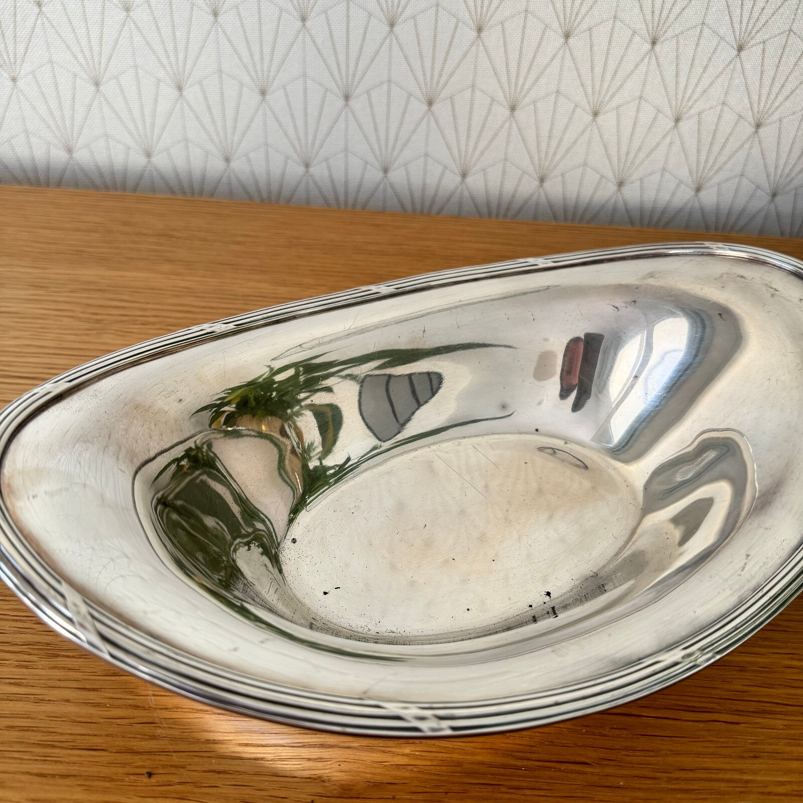Ercuis Silver Bowl Vintage French Plated Serving Bread Basket 15062423 Unbranded
