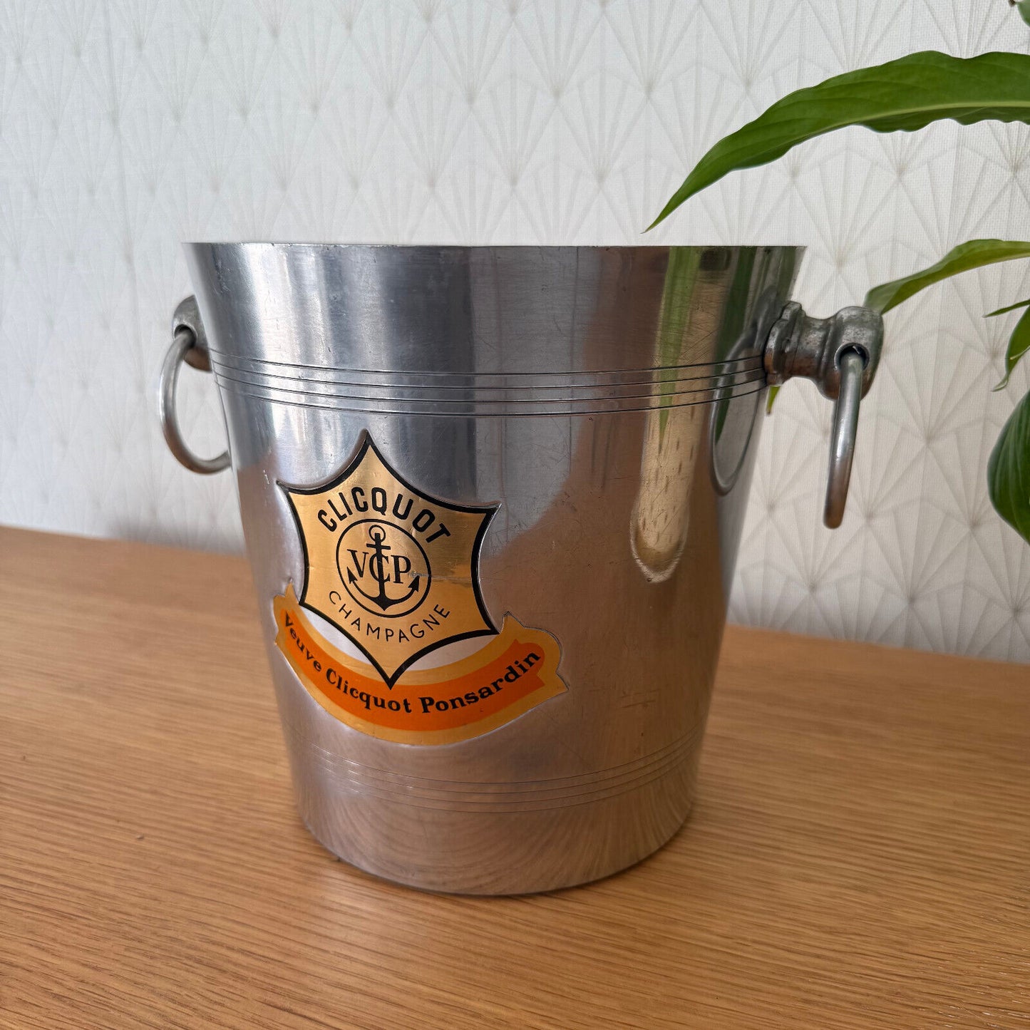 Vintage French Champagne Ice Bucket Cooler Made France VEUVE CLICQUOT 0904257