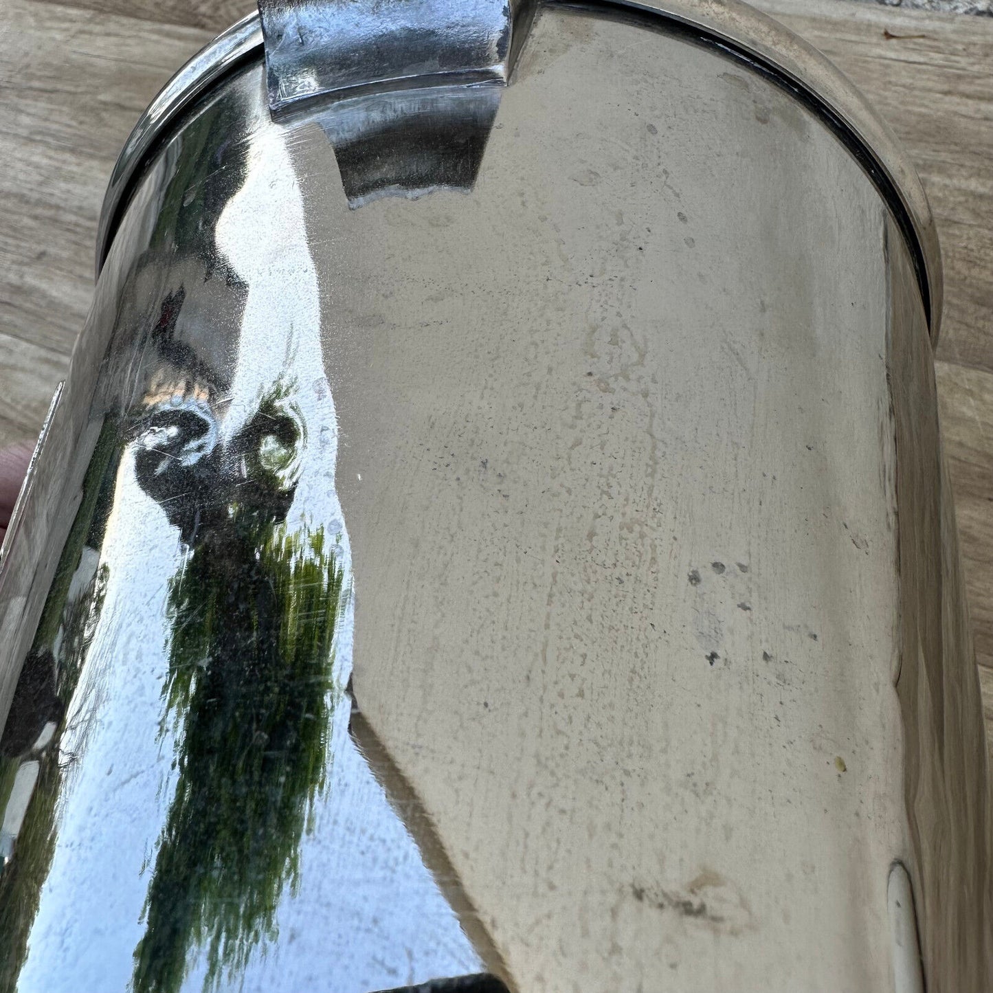 Vintage French Champagne Silverplate Ice Bucket Cooler RARE TAITTINGER 1109241 - Fleamarketfrance