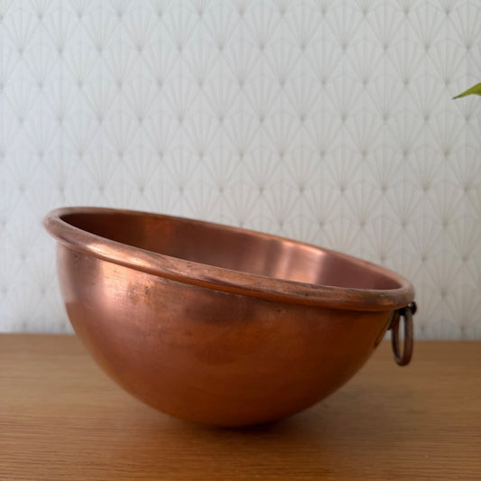 Vintage French Copper Cul de Poule Chef Mixing Bowl Kitchen 0405267 Antique
