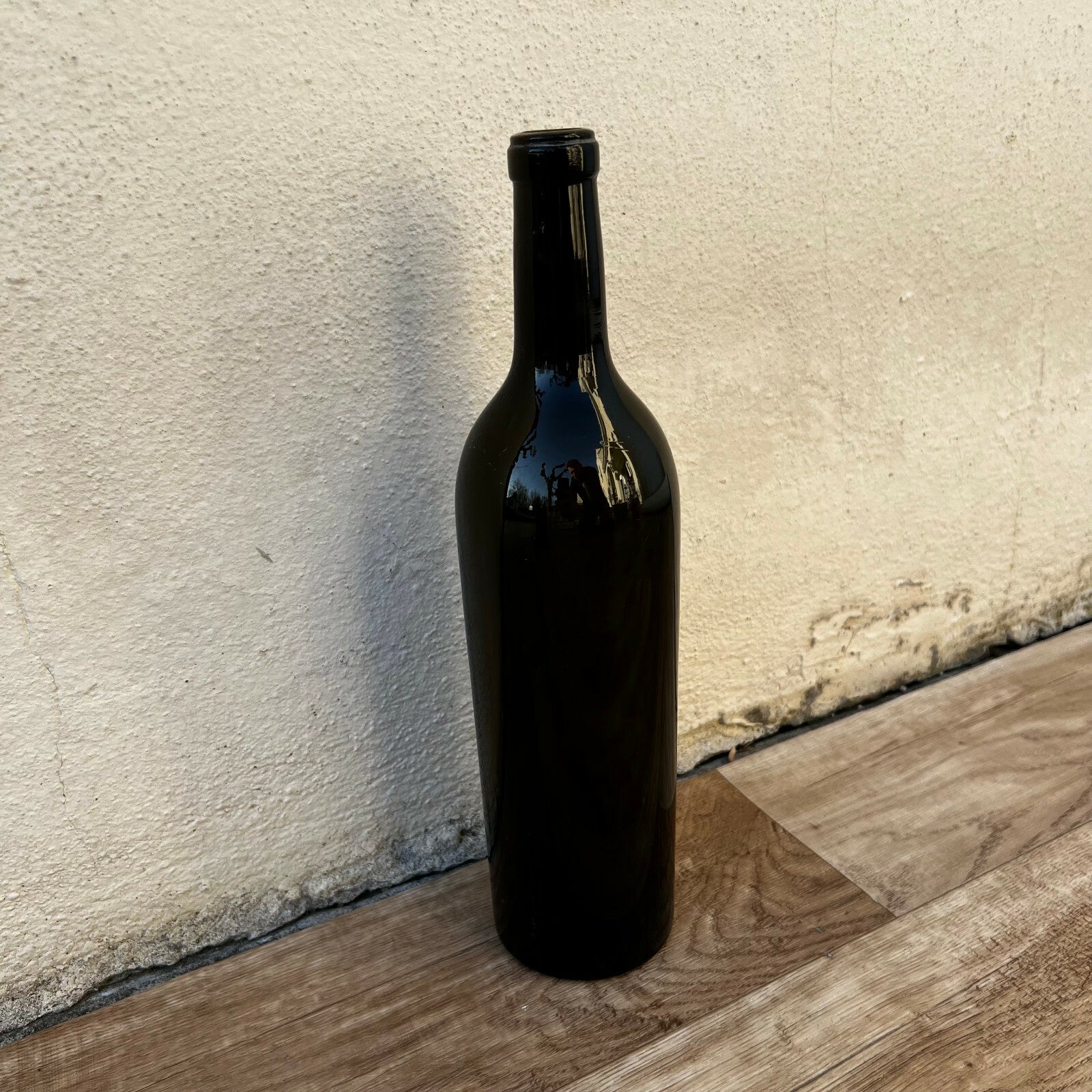 Antique French Wine Bottle Dark Green Glass circa 1900 Brocante 10022214 Fleamarketfrance