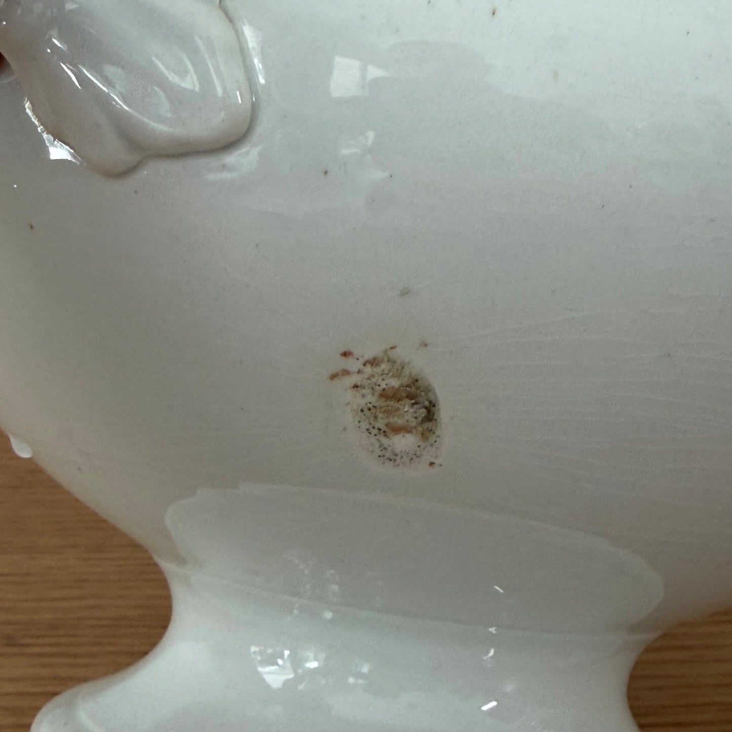 Antique French Soup Tureen White Ceramic Footed Bowl 1408263 Fleamarketfrance