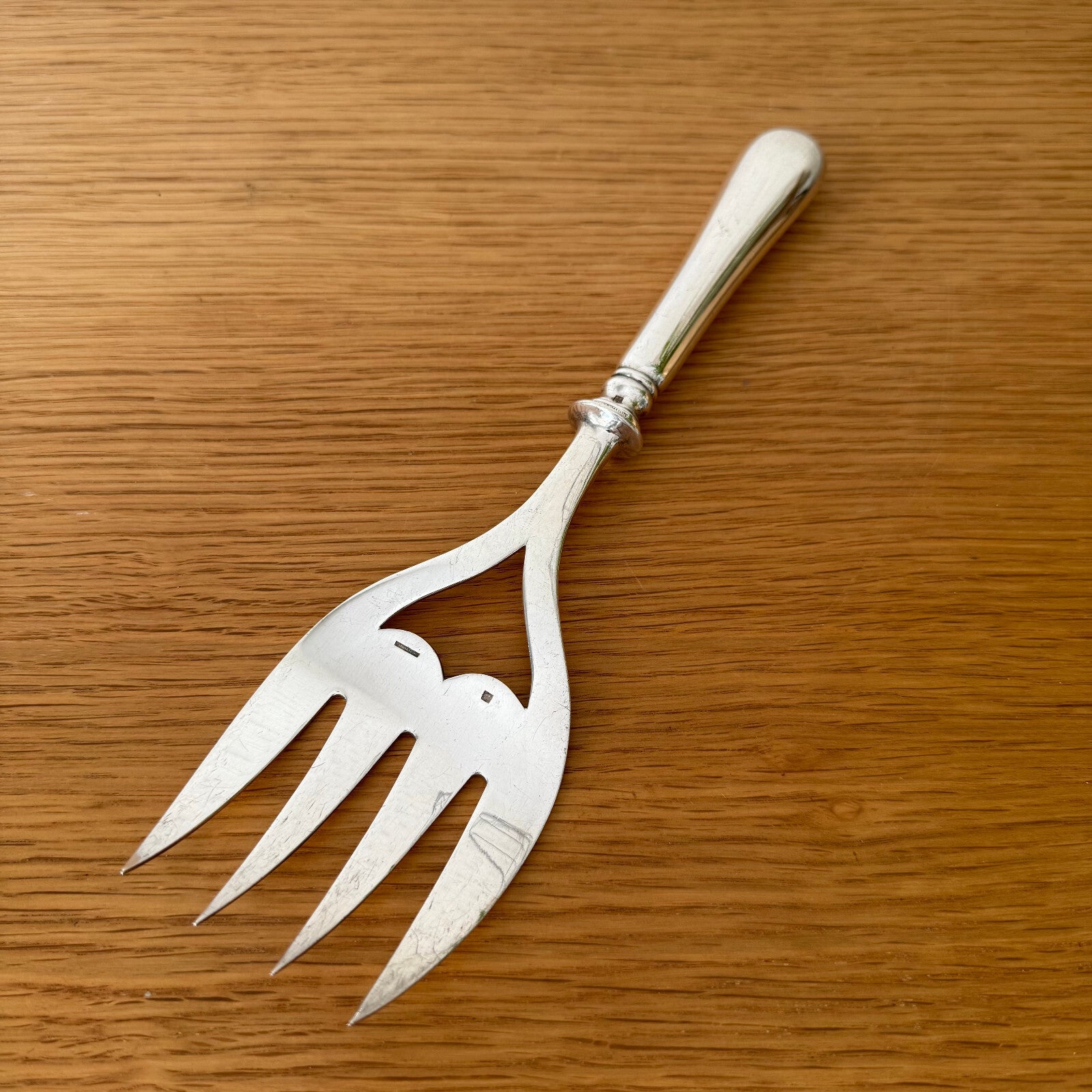 Vintage Christofle French Silver Plated Fish Fork Serving Utensil 19062516 Fleamarketfrance