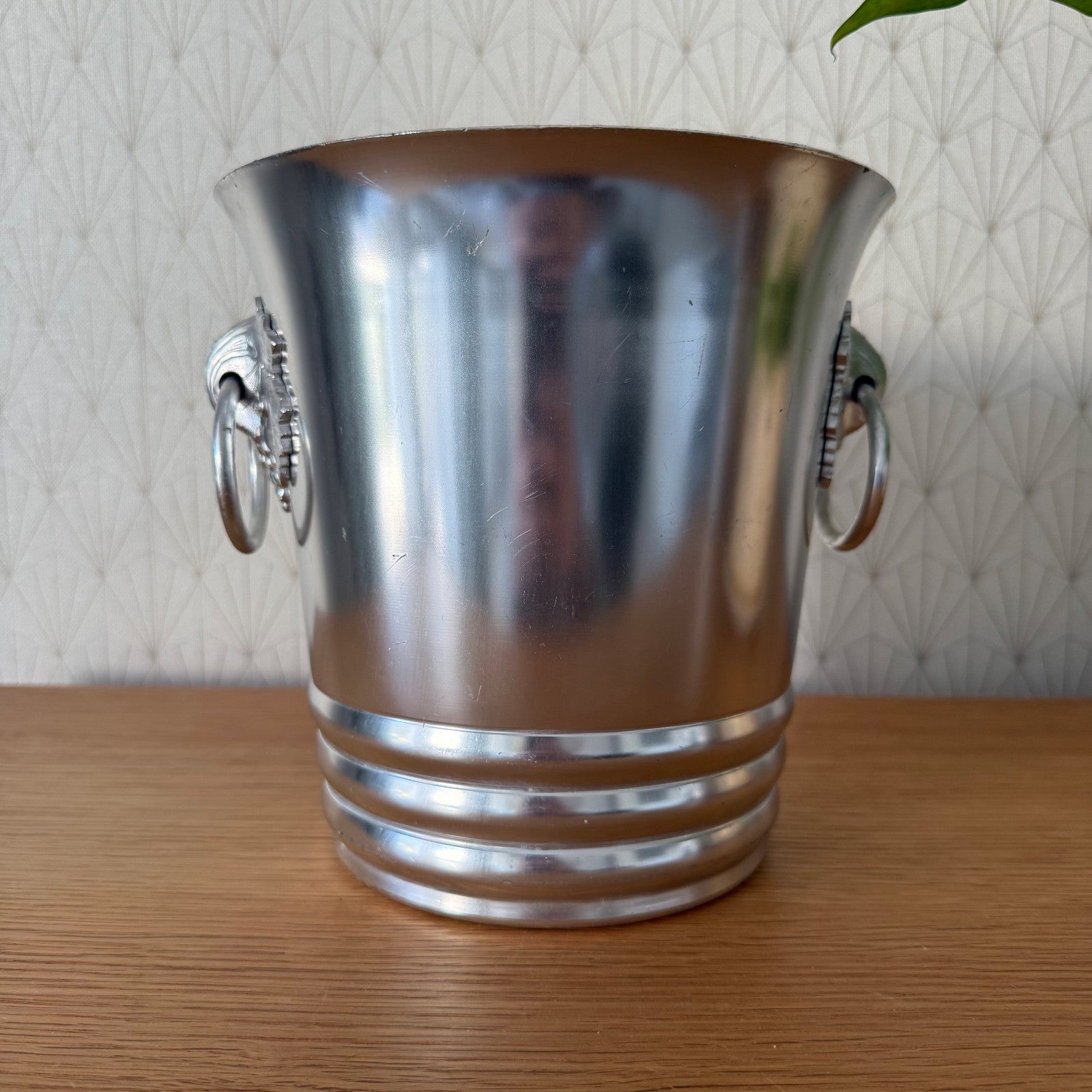 Vintage French Champagne Bucket Silver Grapes ARGIT Wine Cooler 0912256 ARGIT