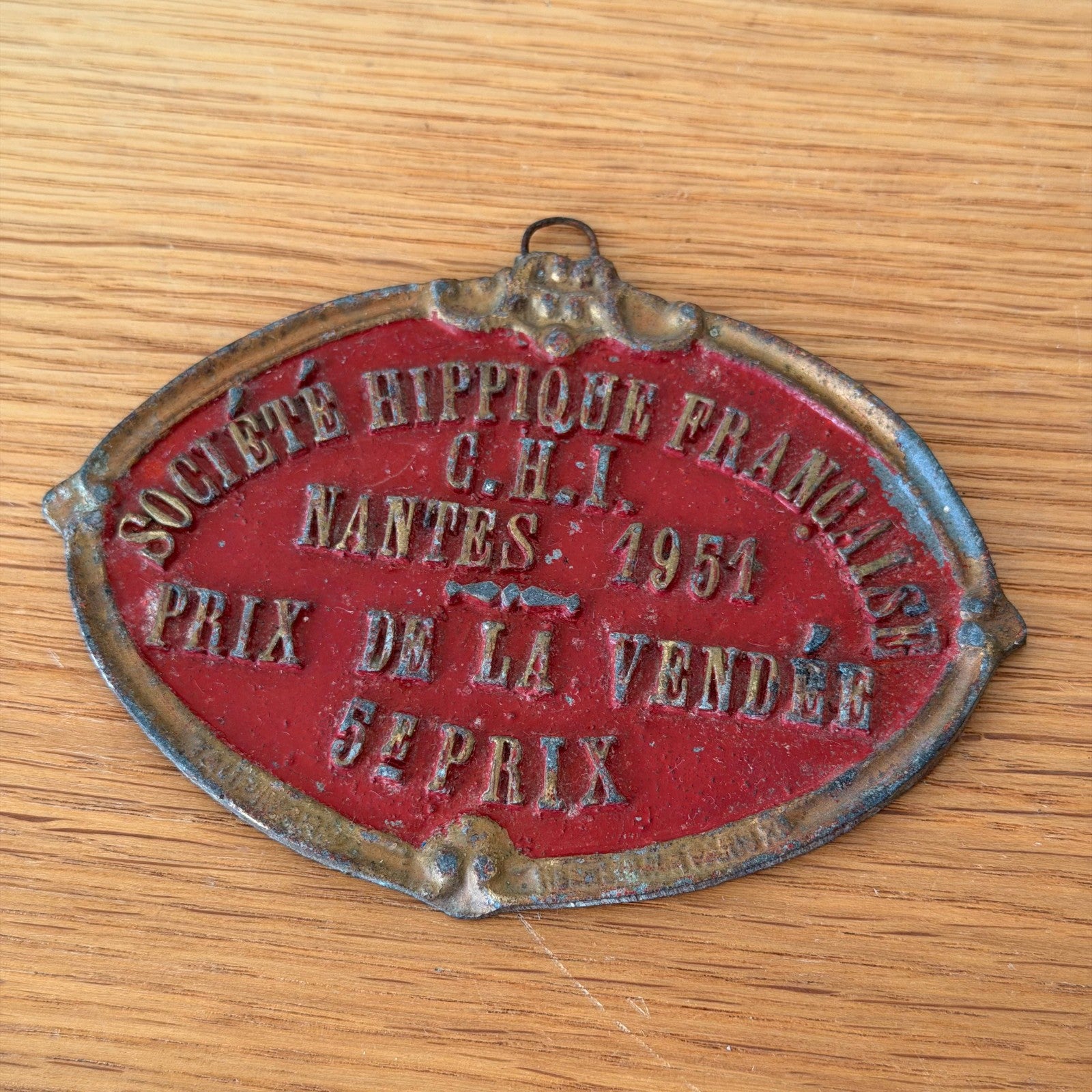 French Vintage Agricultural Trophy Plaque 1951 Nantes Prize Award 13012612 Fleamarketfrance : French vintage and antique decor