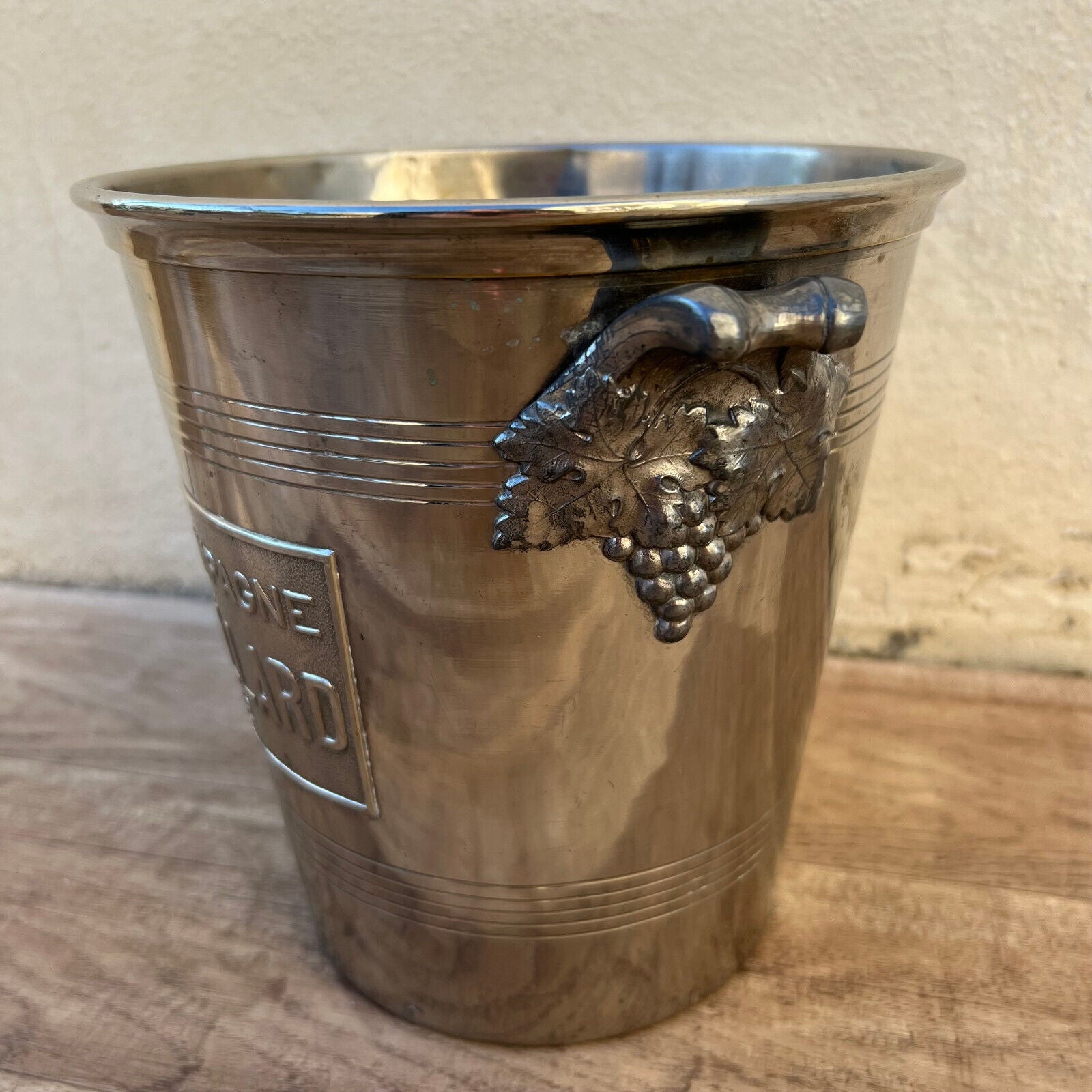 Vintage French Champagne Silverplate Ice Bucket Cooler Trouillard 0903258 - Fleamarketfrance