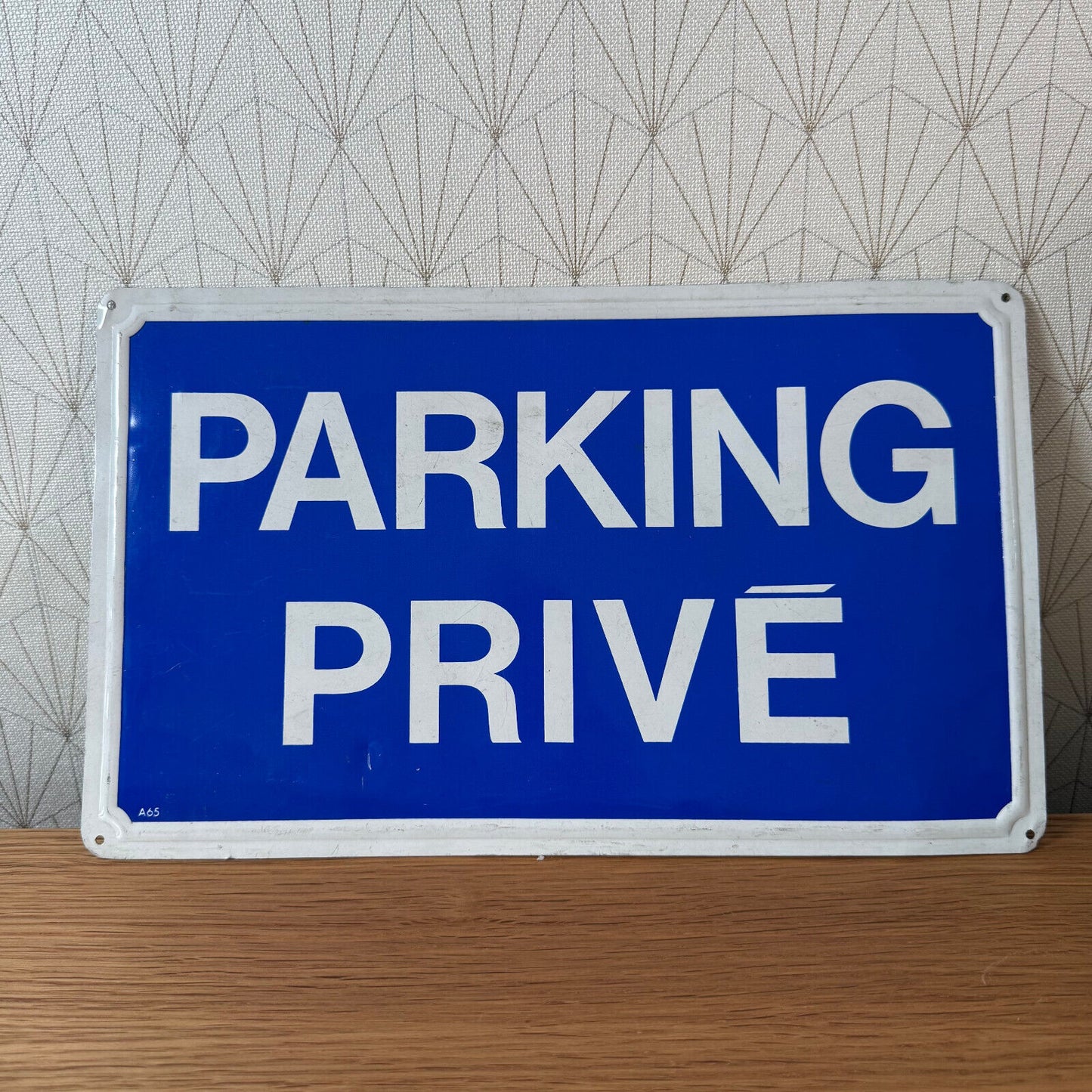 French Street Sign Plaque - PARKING PRIVE 2212245 - Fleamarketfrance