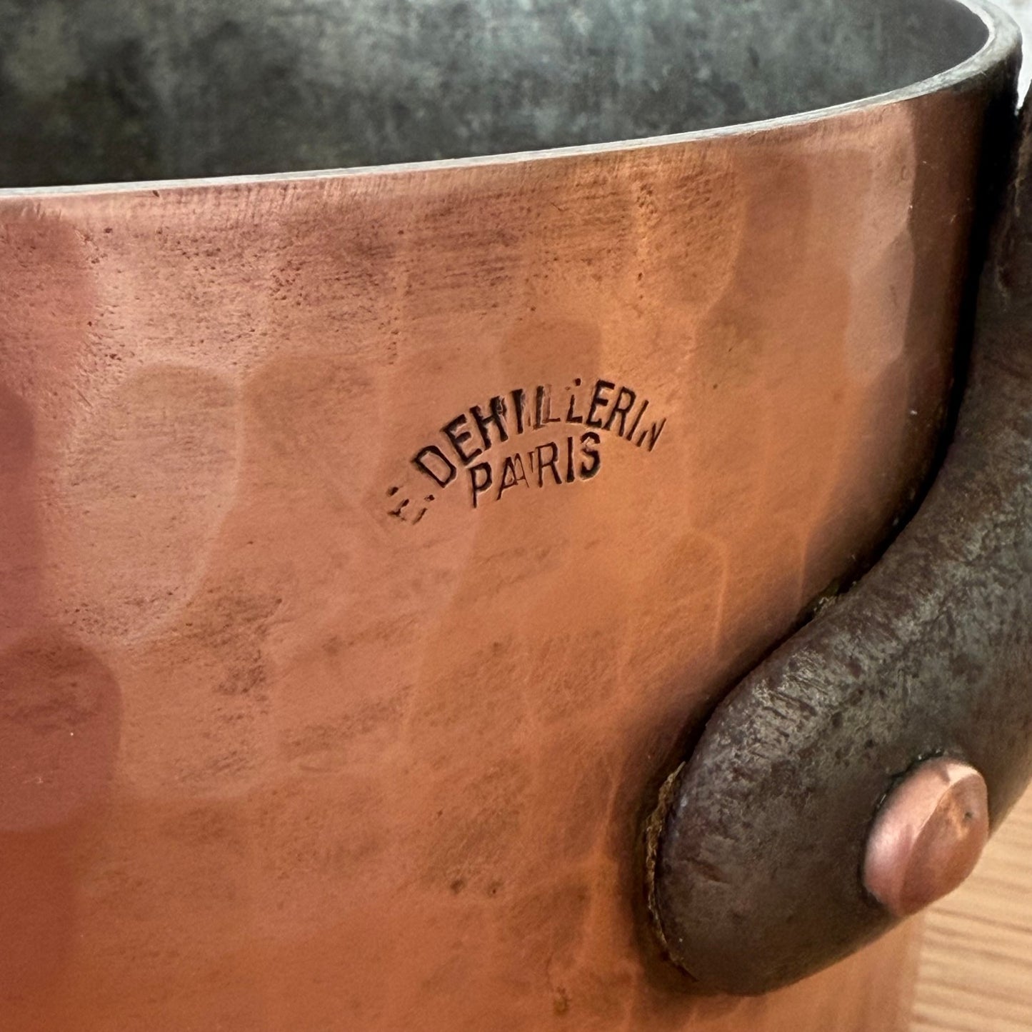 Vintage French E.Dehillerin Paris Copper Saucepan Tin Lined 1606262 Unbranded