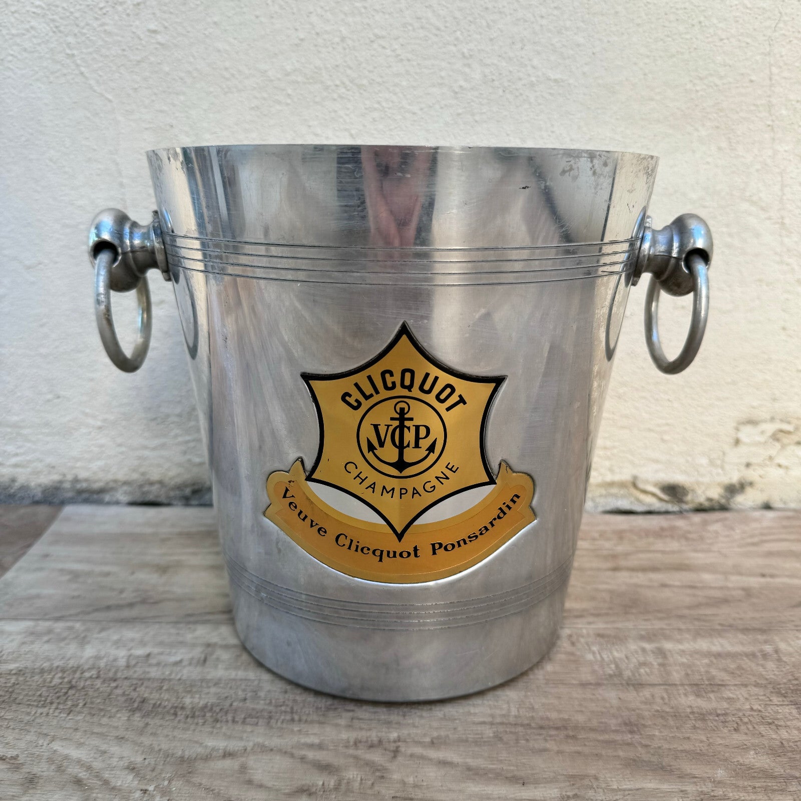 Vintage French Veuve Clicquot Ice Bucket Chrome Champagne Cooler 1910231 Fleamarketfrance