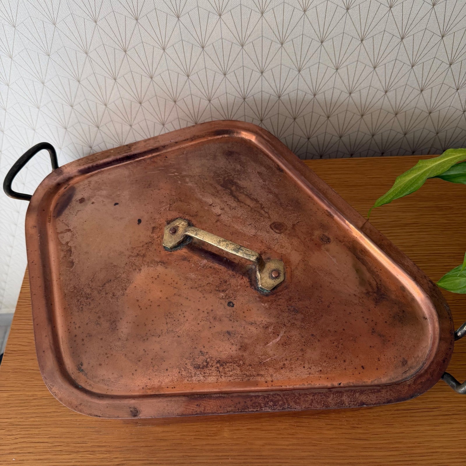 French Copper Fish Poacher Turbot Vintage Turbotiere Cookware 1602261 Unbranded